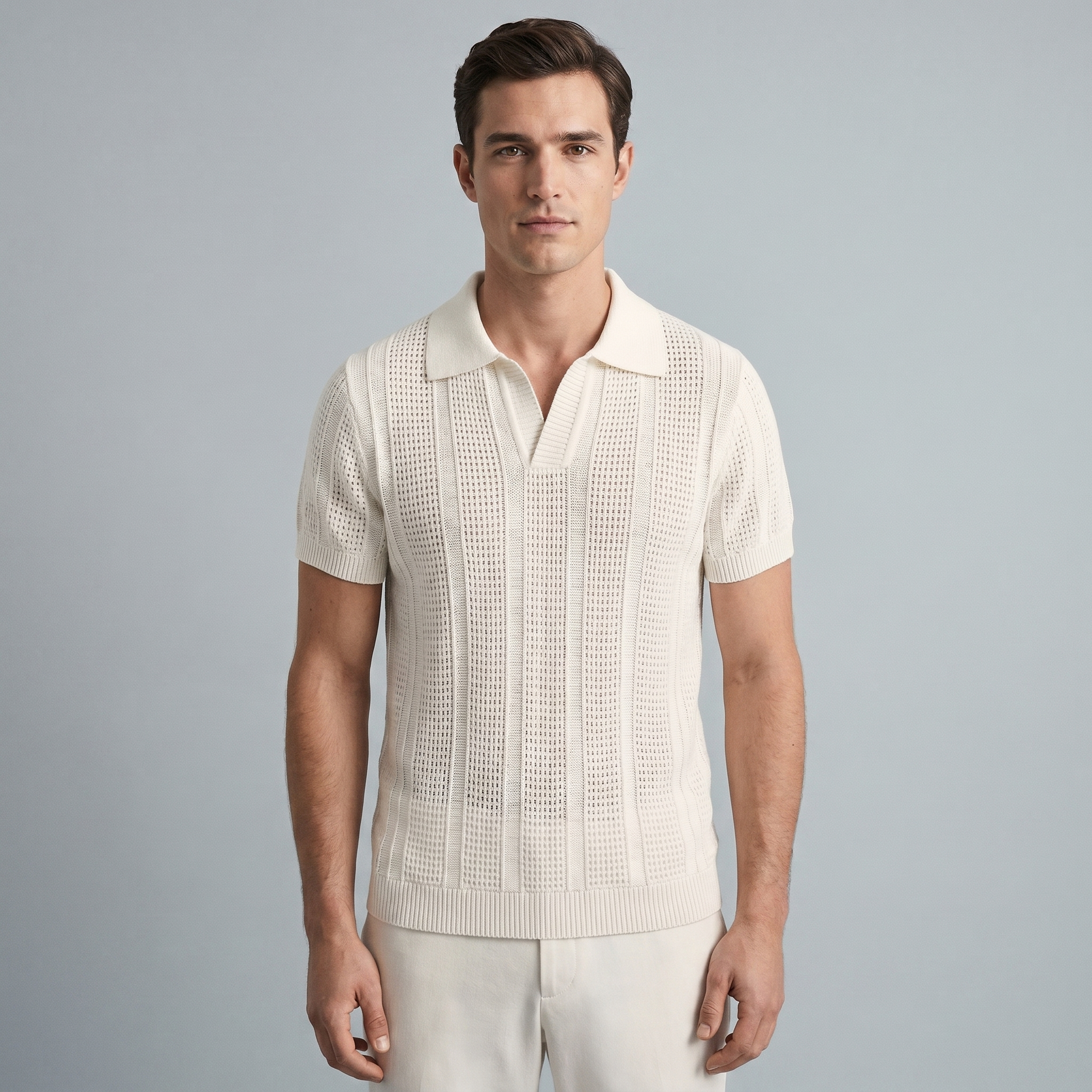 Men’s Premium Ivory Polo Shirt