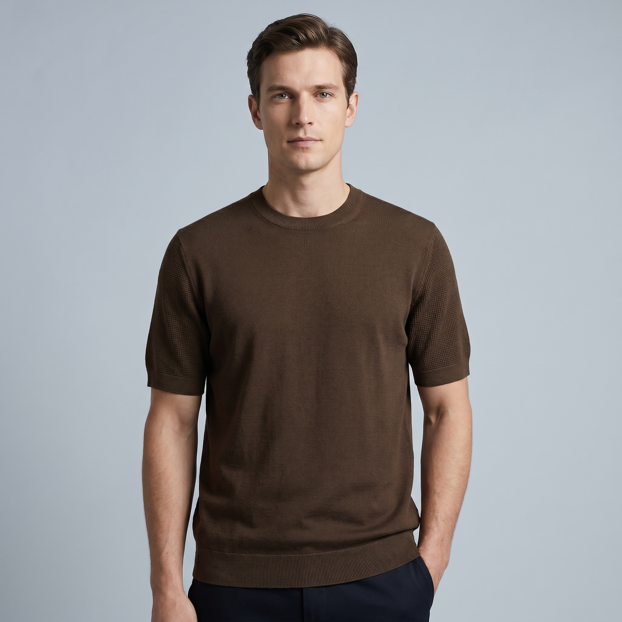 Men’s Ivory Classic Elegance Polo Shirt