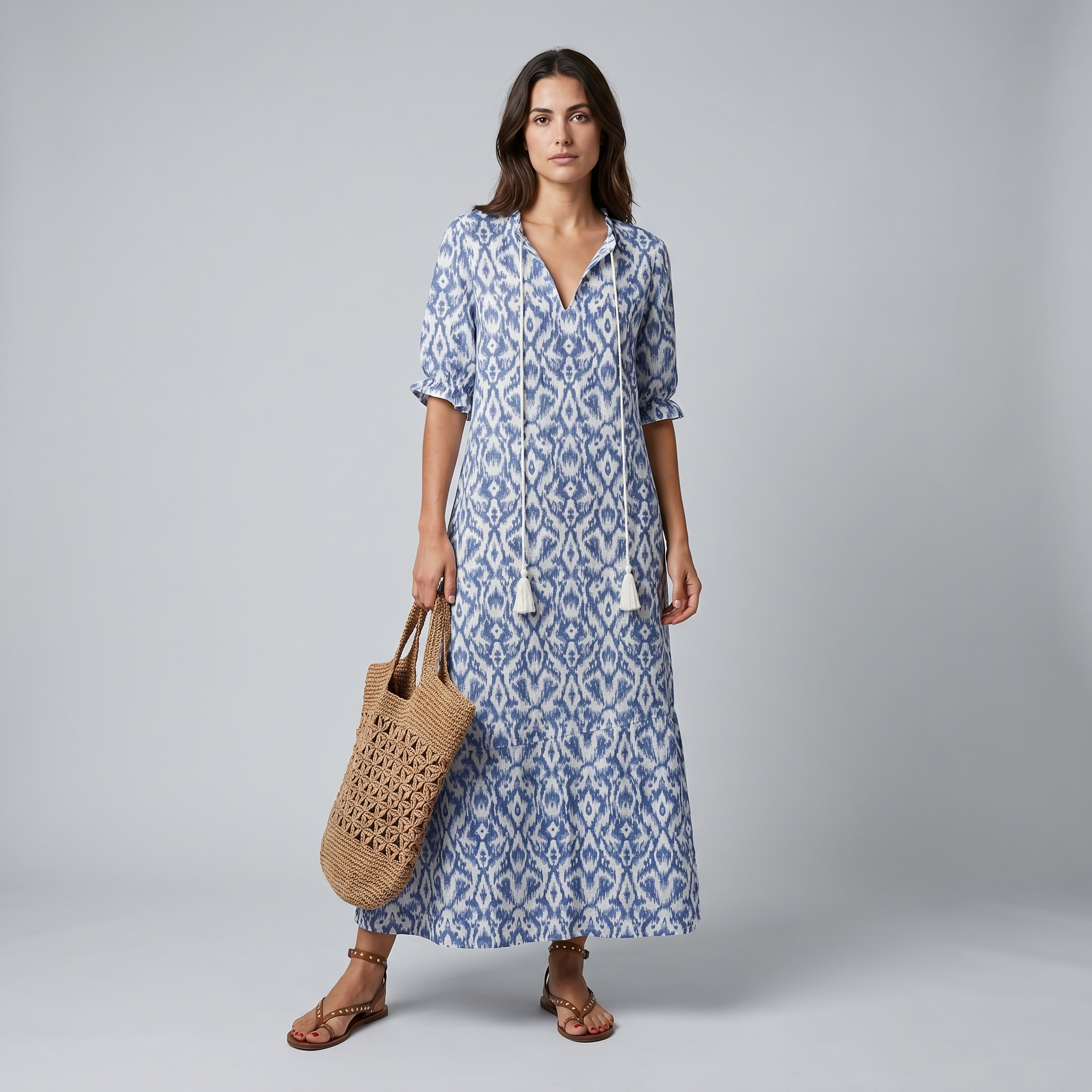 Women’s Boho Vintage Maxi Dress