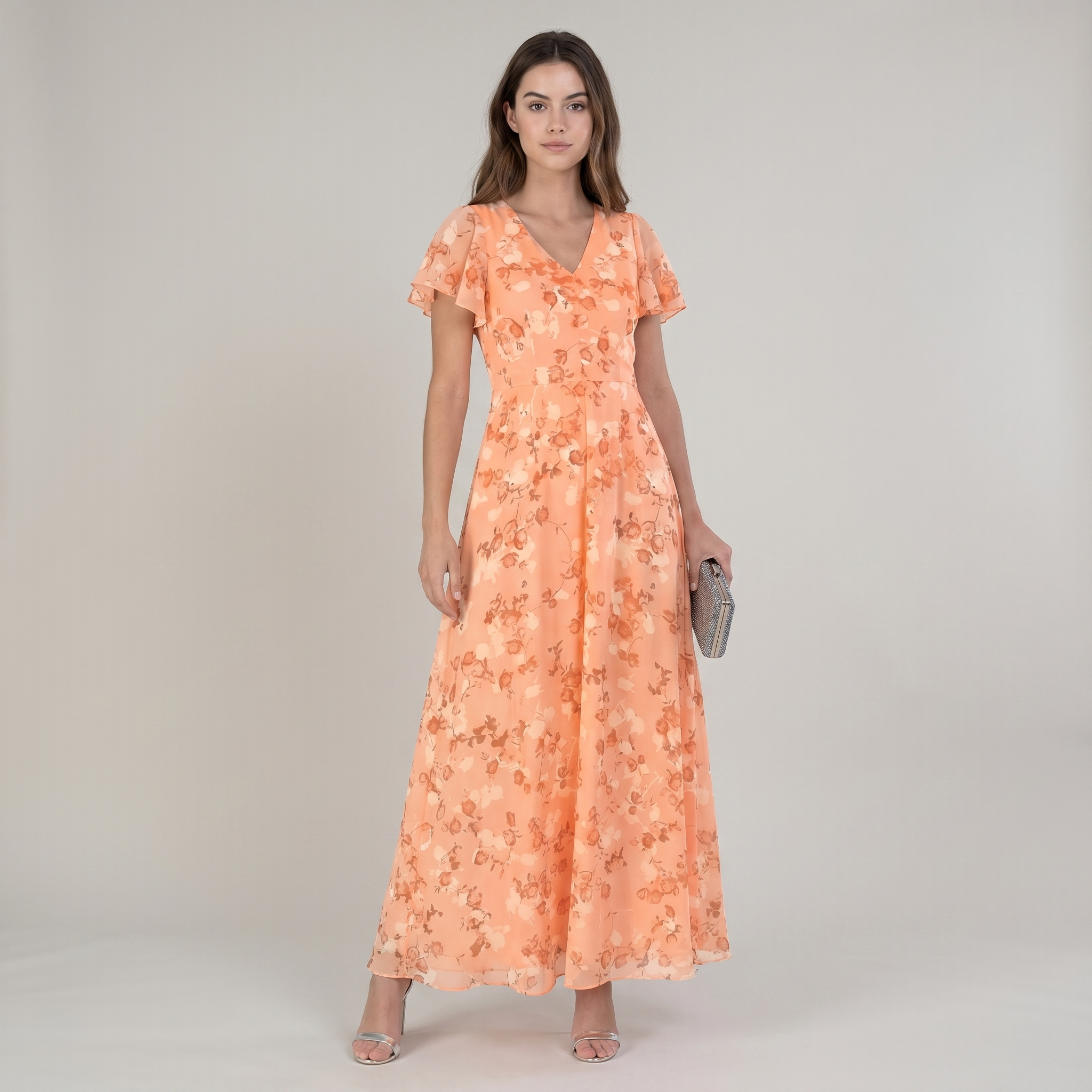 Chic Figure Enhancing Maxi Dress
