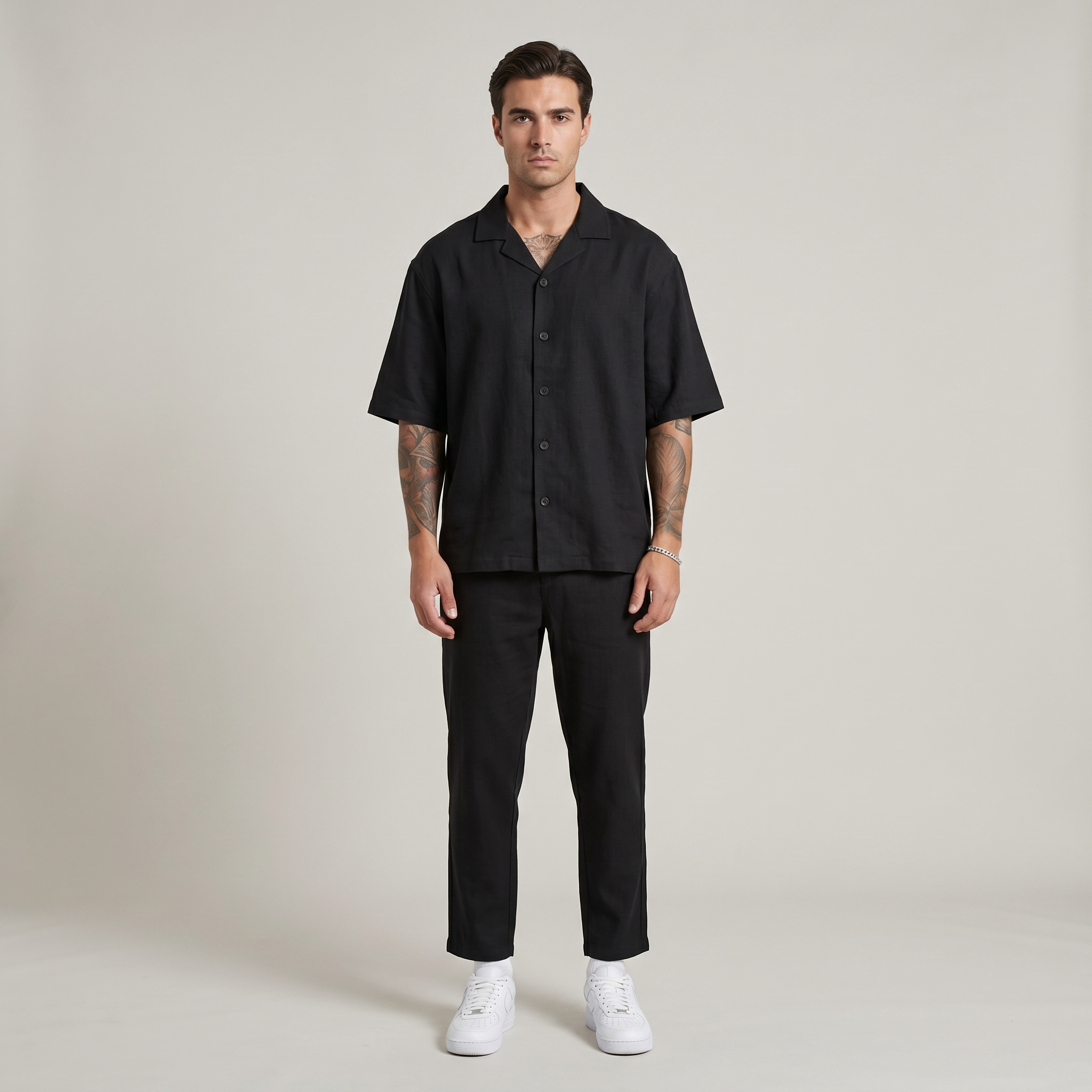 Men’s Lightweight Straight-Leg Summer Set