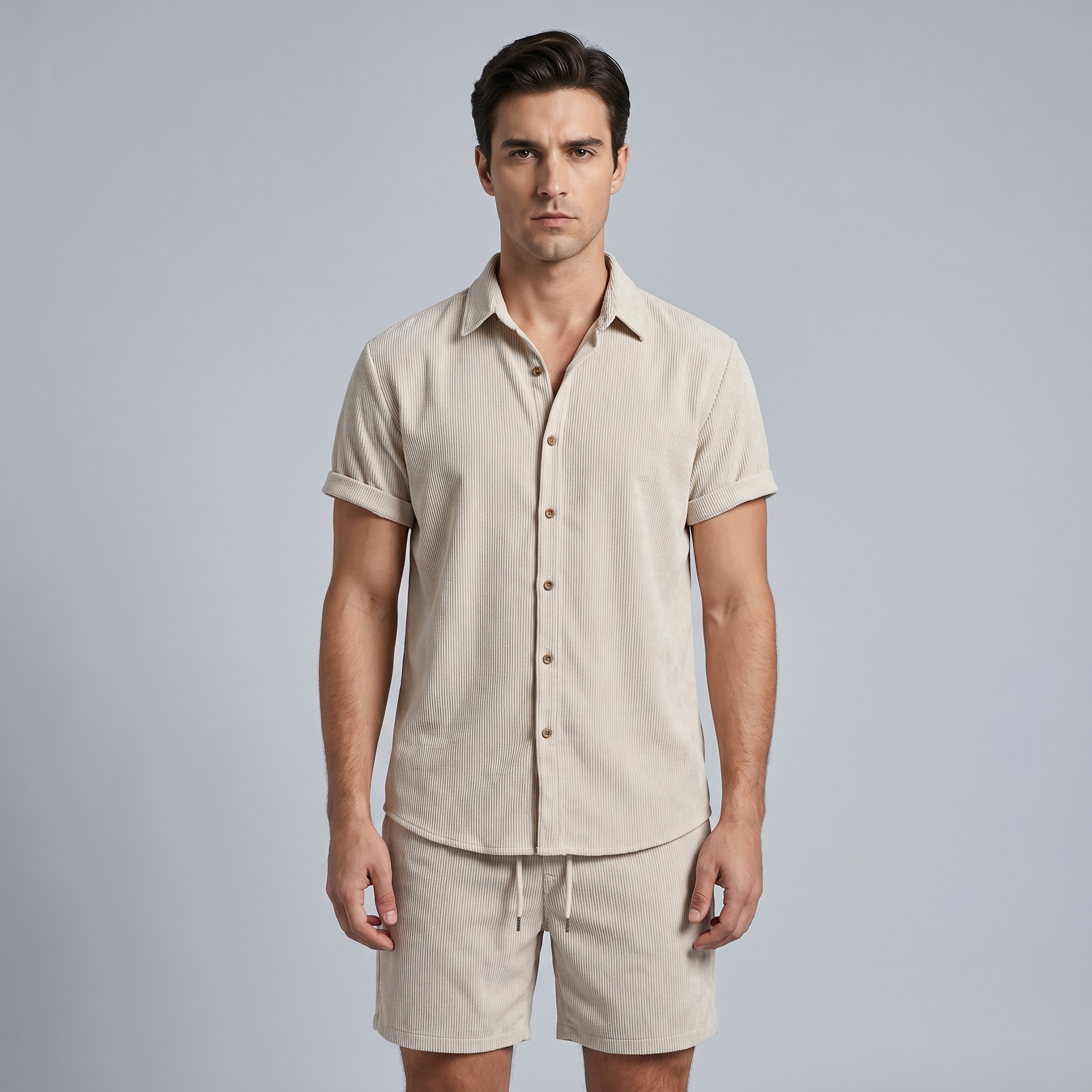 Men’s Lightweight Summer Co-Ord Shorts Set