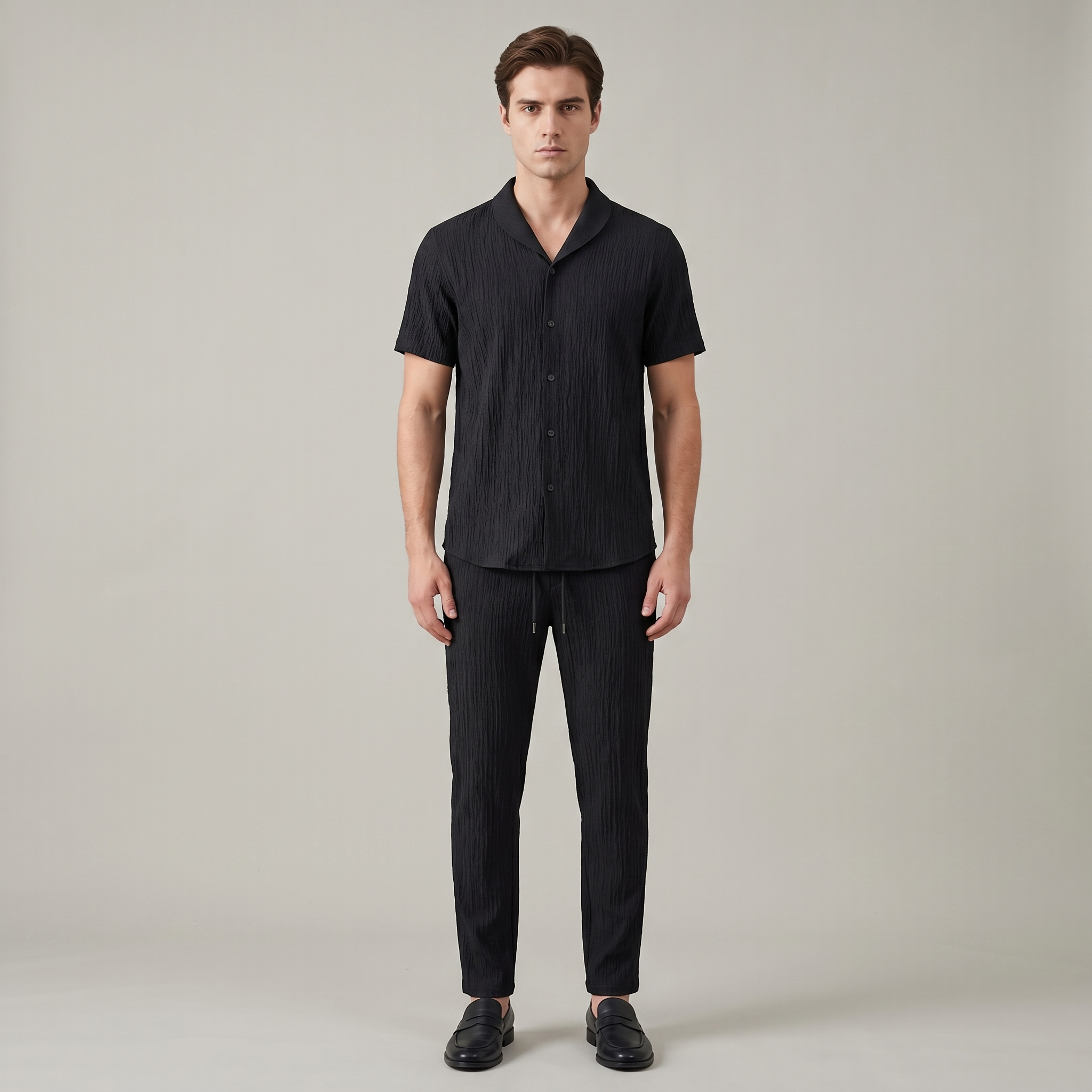 Men’s Lightweight Cotton Polo Outfit Set