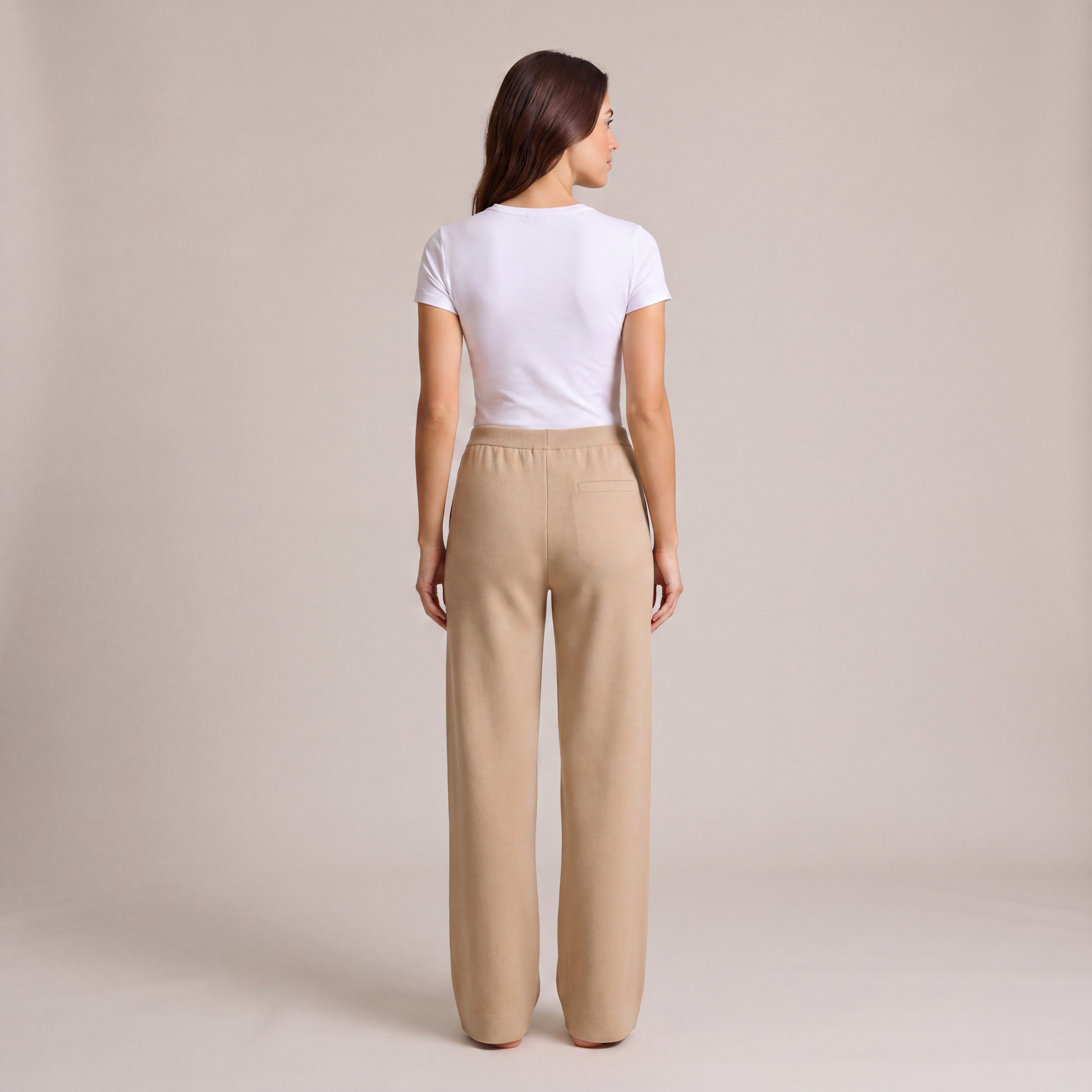 Women's High Waisted Comfort Knit Pants | Casual Trousers