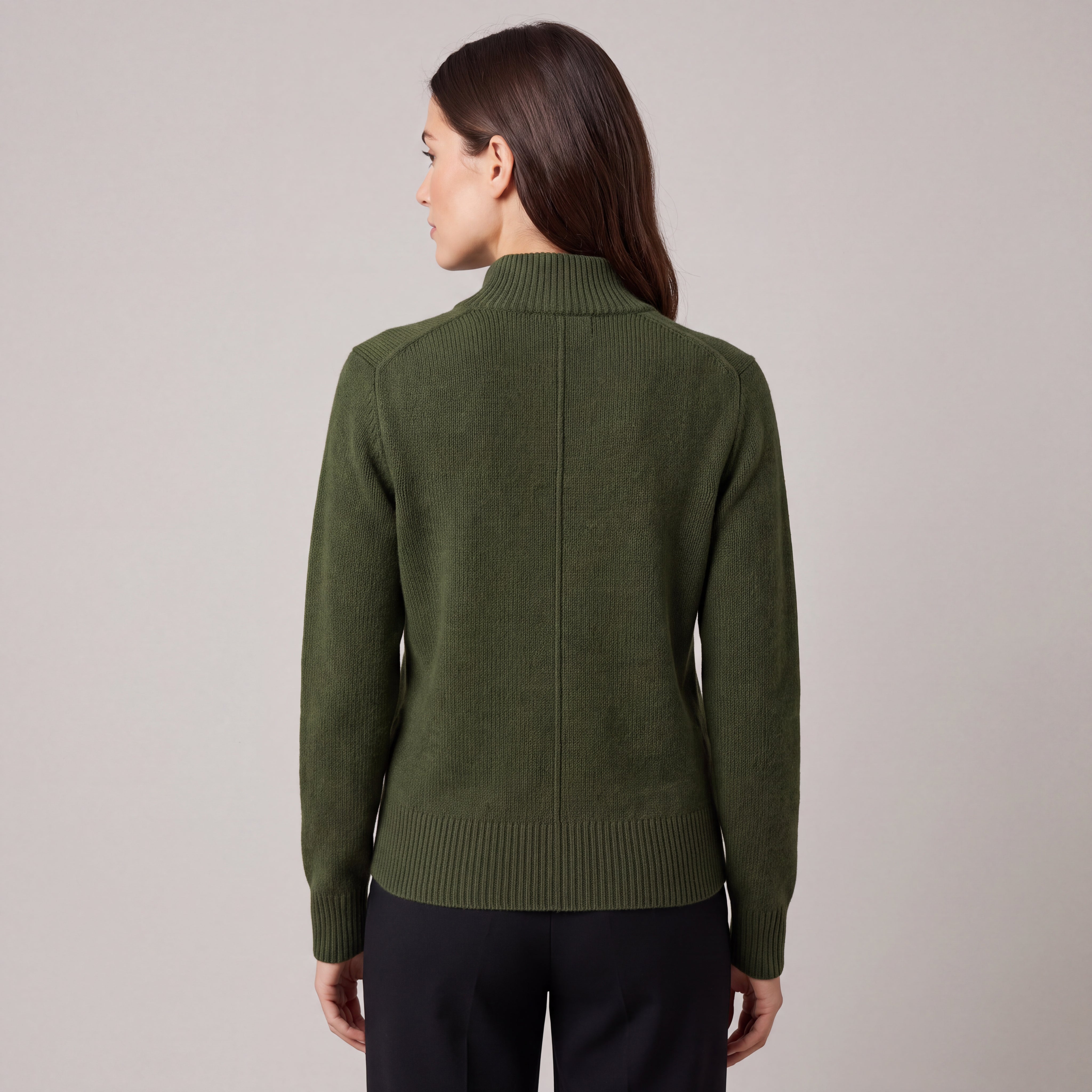 Merino Wool Double-Zip Cardigan