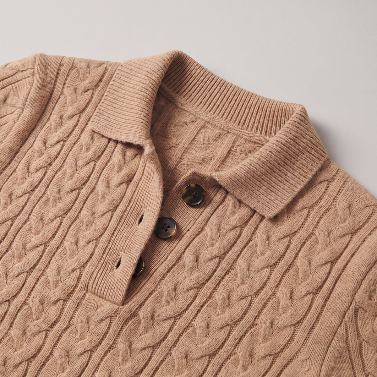 Fall Women's Open Knit Sweater with Band Collar | Knitwear