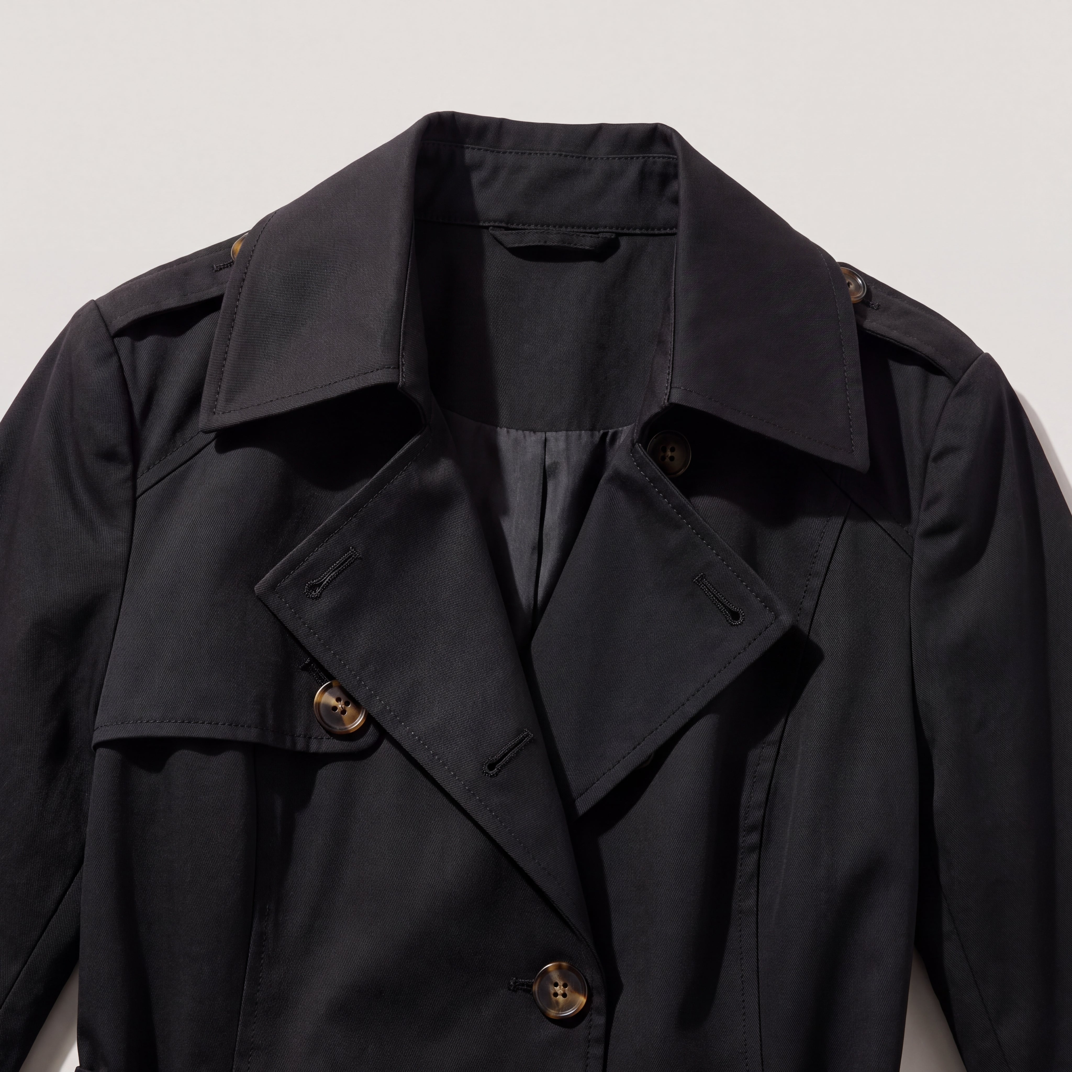 Fall Women's Lightweight Slim Fit Trench Coat with Lapel Collar