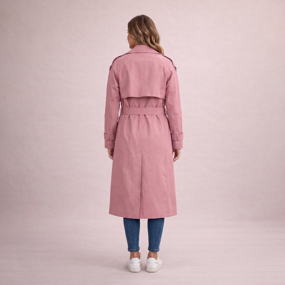 Fall Women's Double Breasted Belted Trench Coat | Classic Outerwear