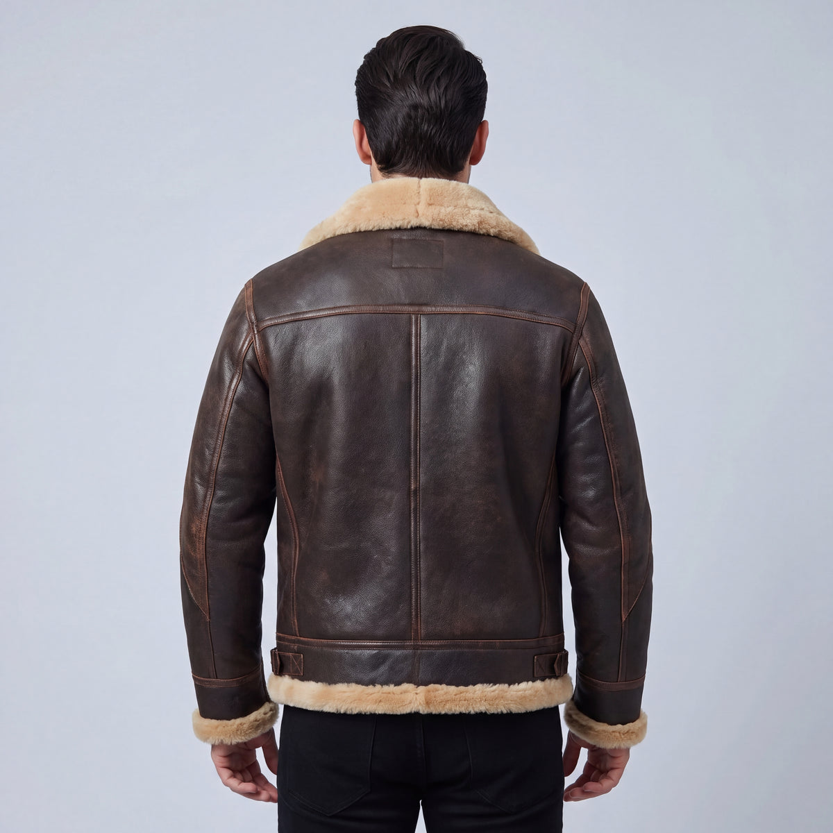 Fall Men's Aviator Style Bomber Jacket | Tailored Fit Flight Jacket
