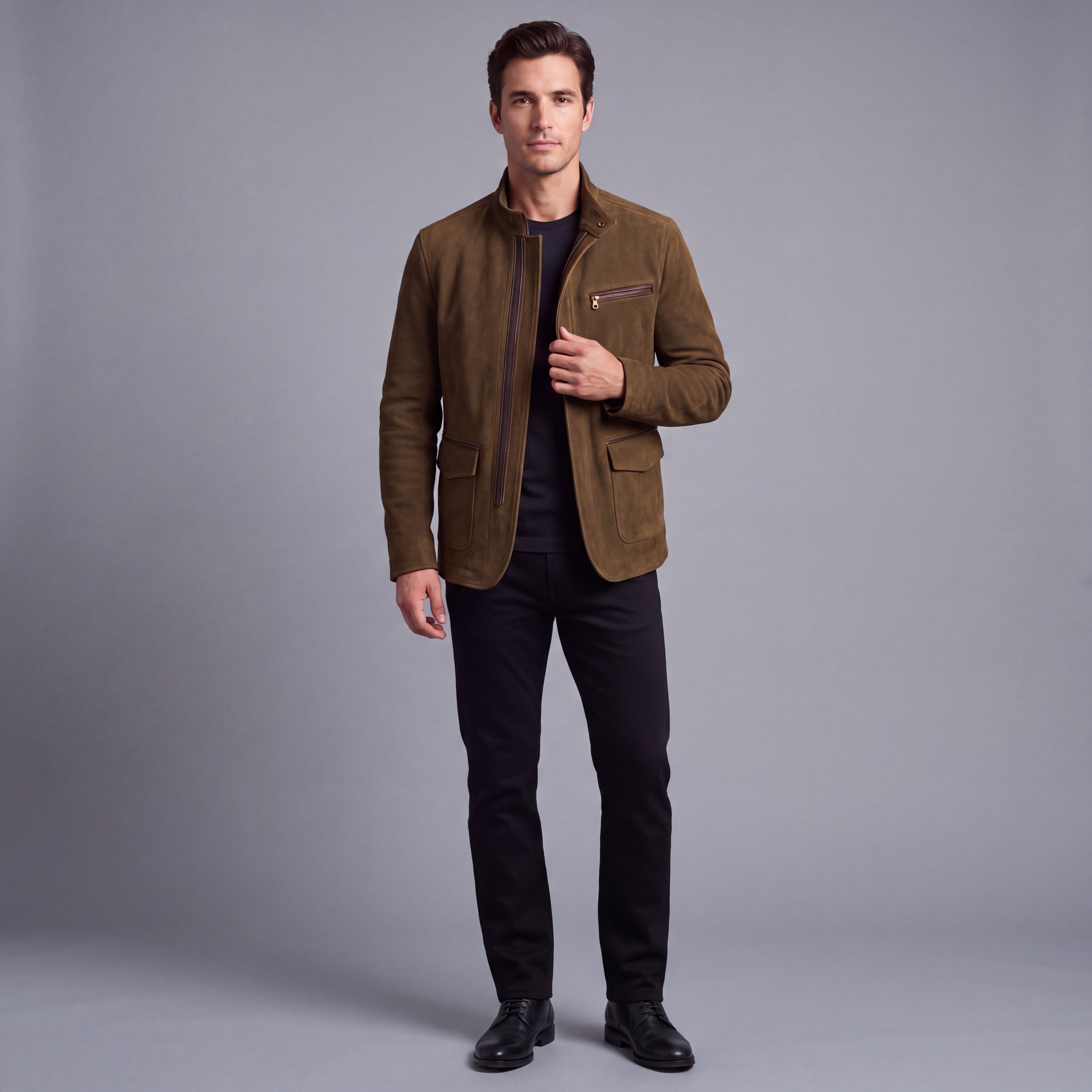 Fall Men's Lightweight Tailored Zip-Up Jacket | Casual Outerwear