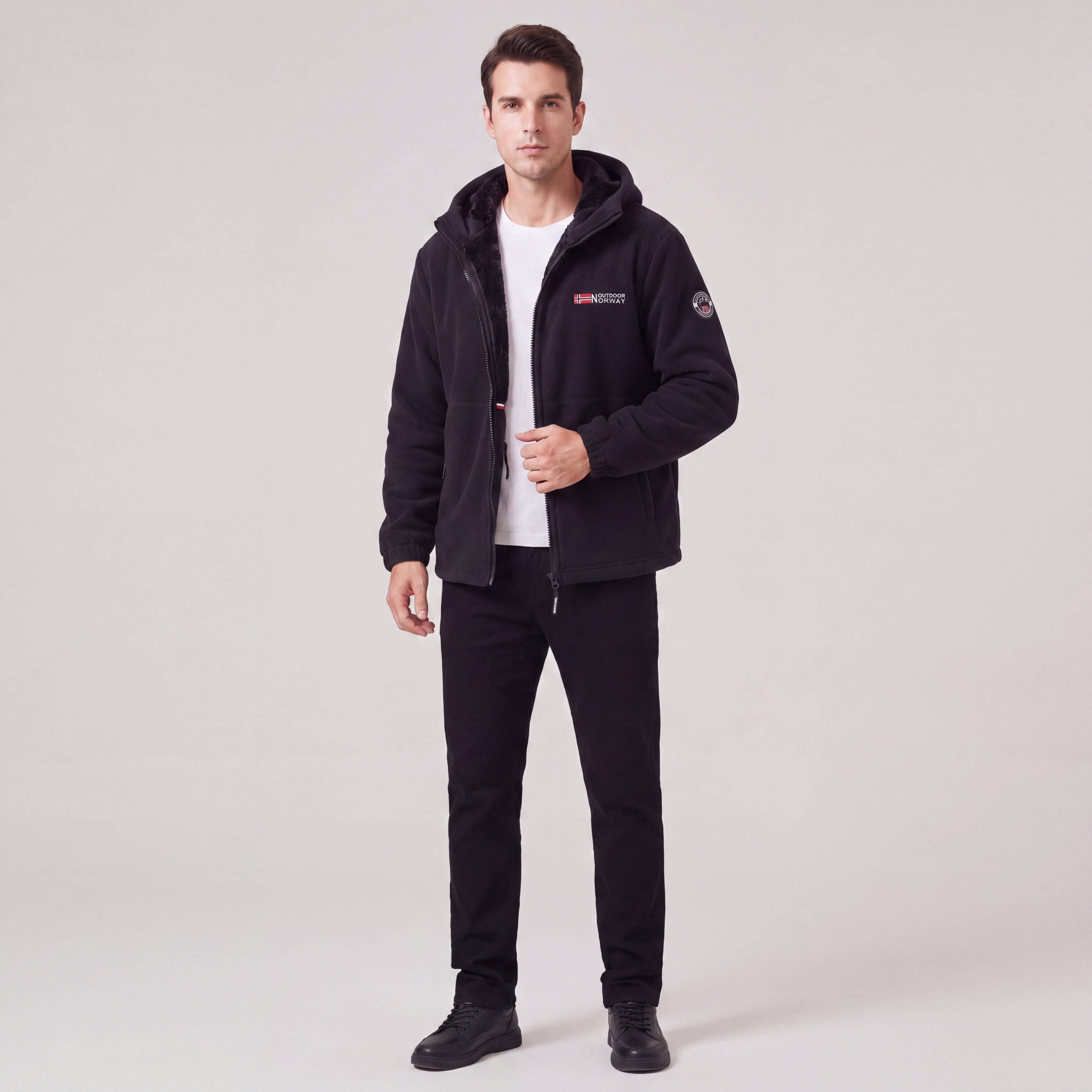 Fall Men's Windproof Coat with Thermal Lining | Warm Outerwear