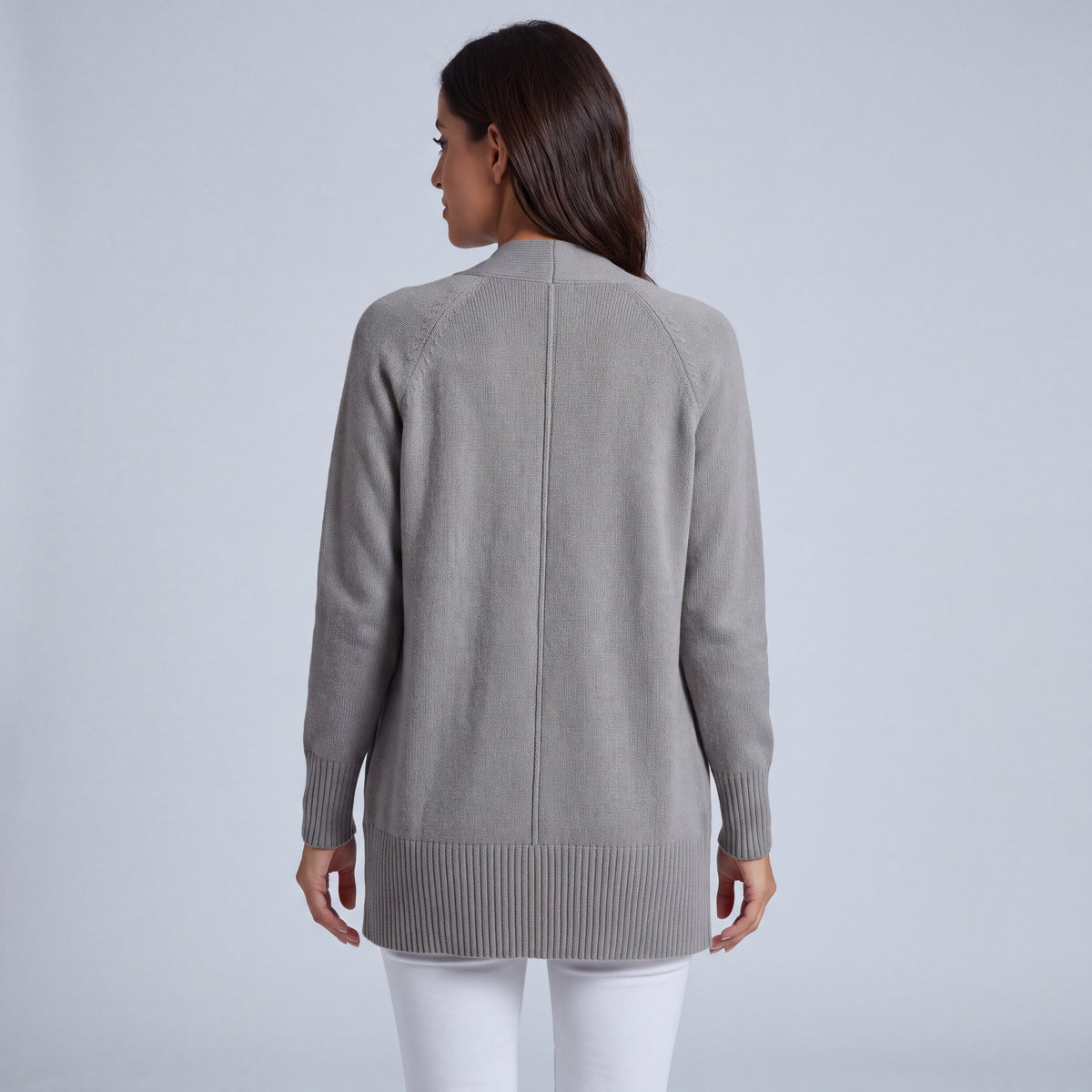Women's Open-Front Longline Cardigan