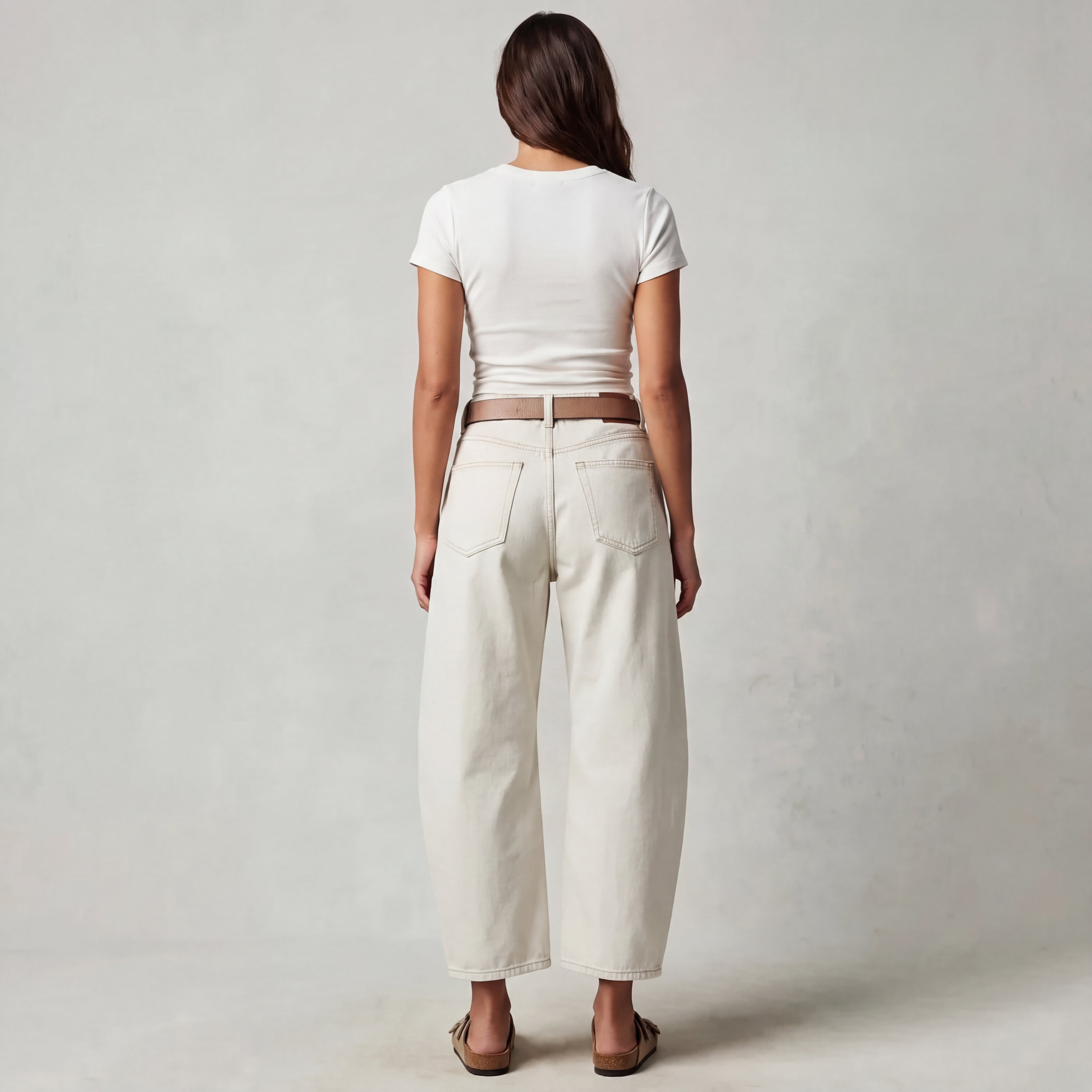 Women's Wide-Leg, Relaxed-Fit Casual Jeans Pants