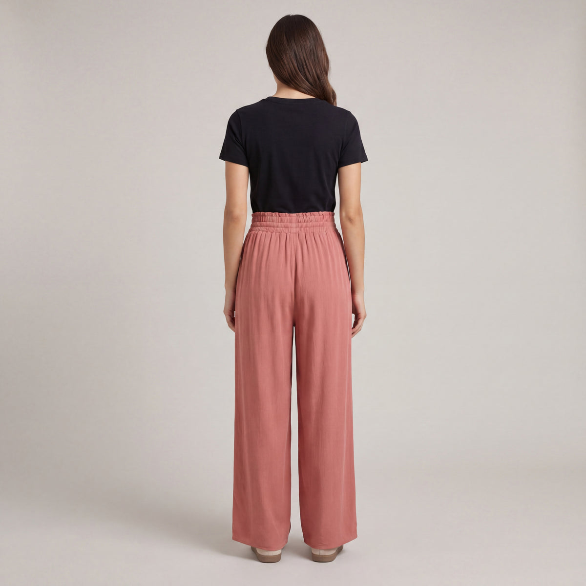 Women's High-Waisted Stretch Palazzo Pants