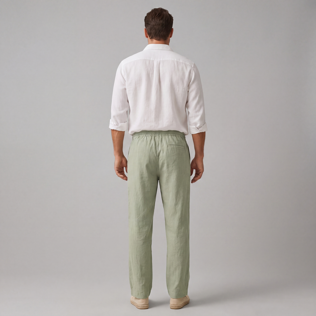 Men's Lightweight, Tapered Linen Dress Pants