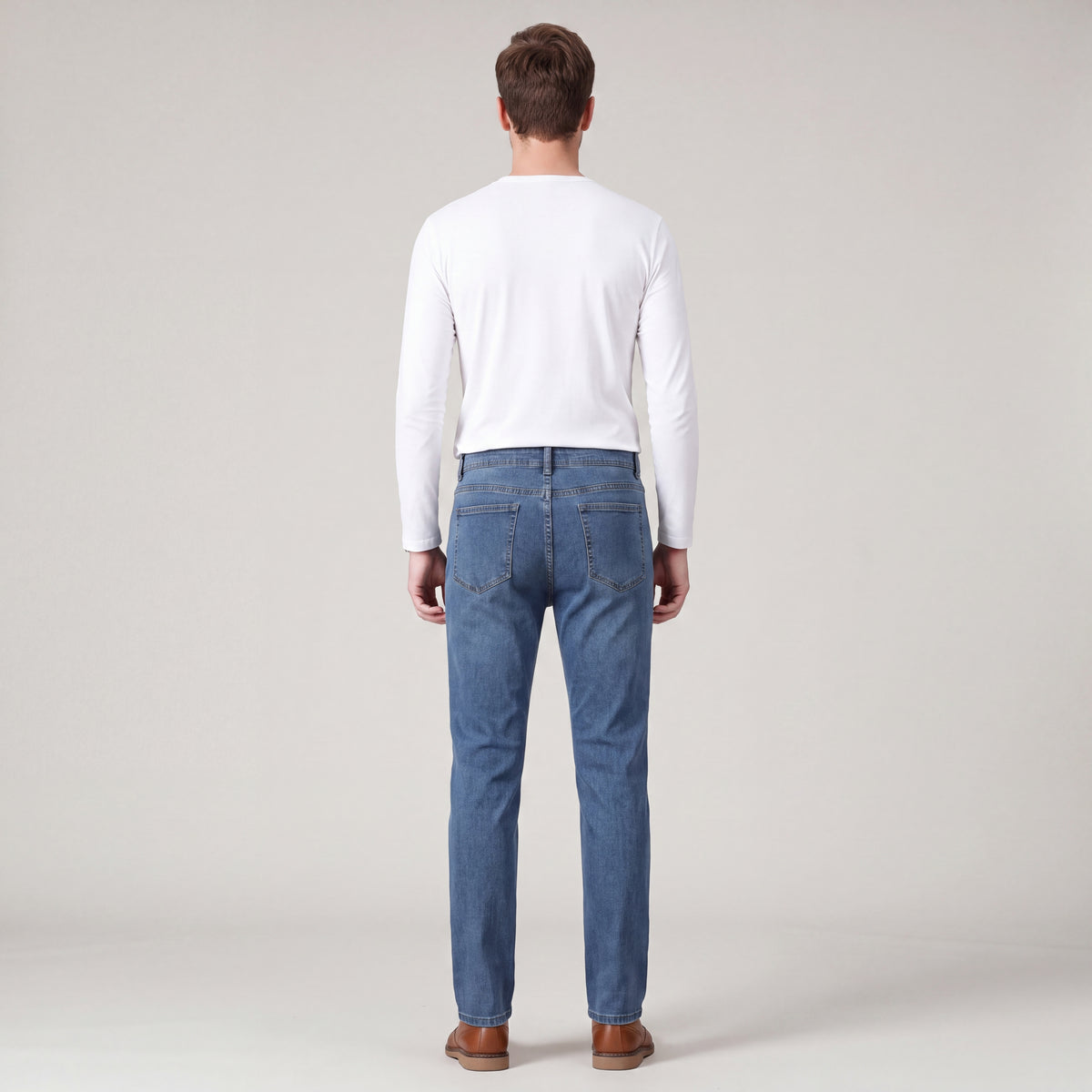 Men's Slim-Fit Jeans in Stretch Dark Denim