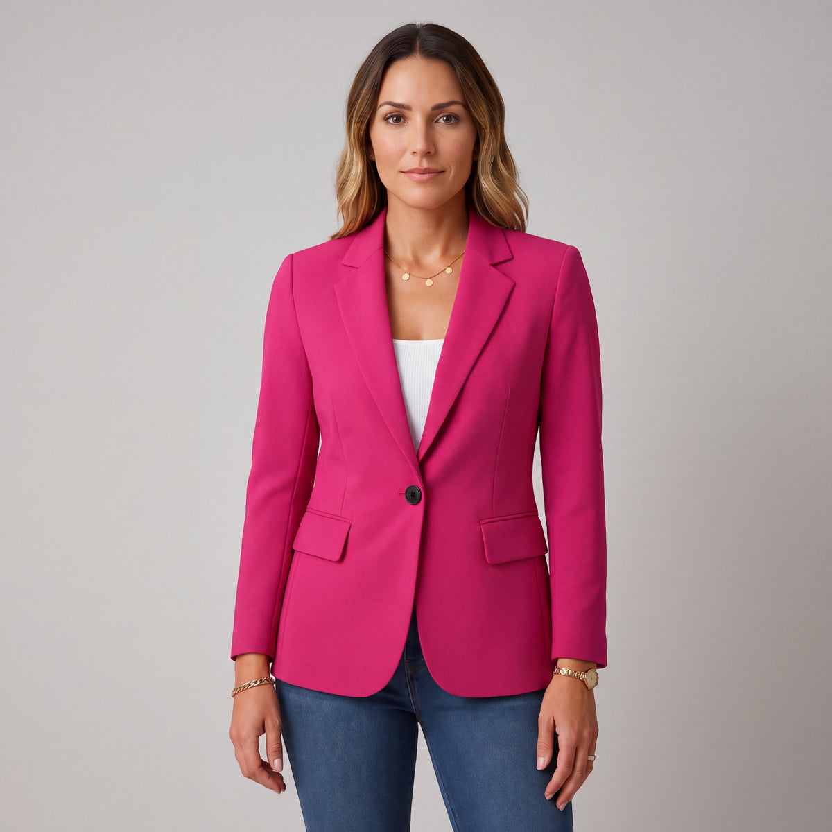 Elegant Women's Blazer – Tailored, Fitted Silhouette