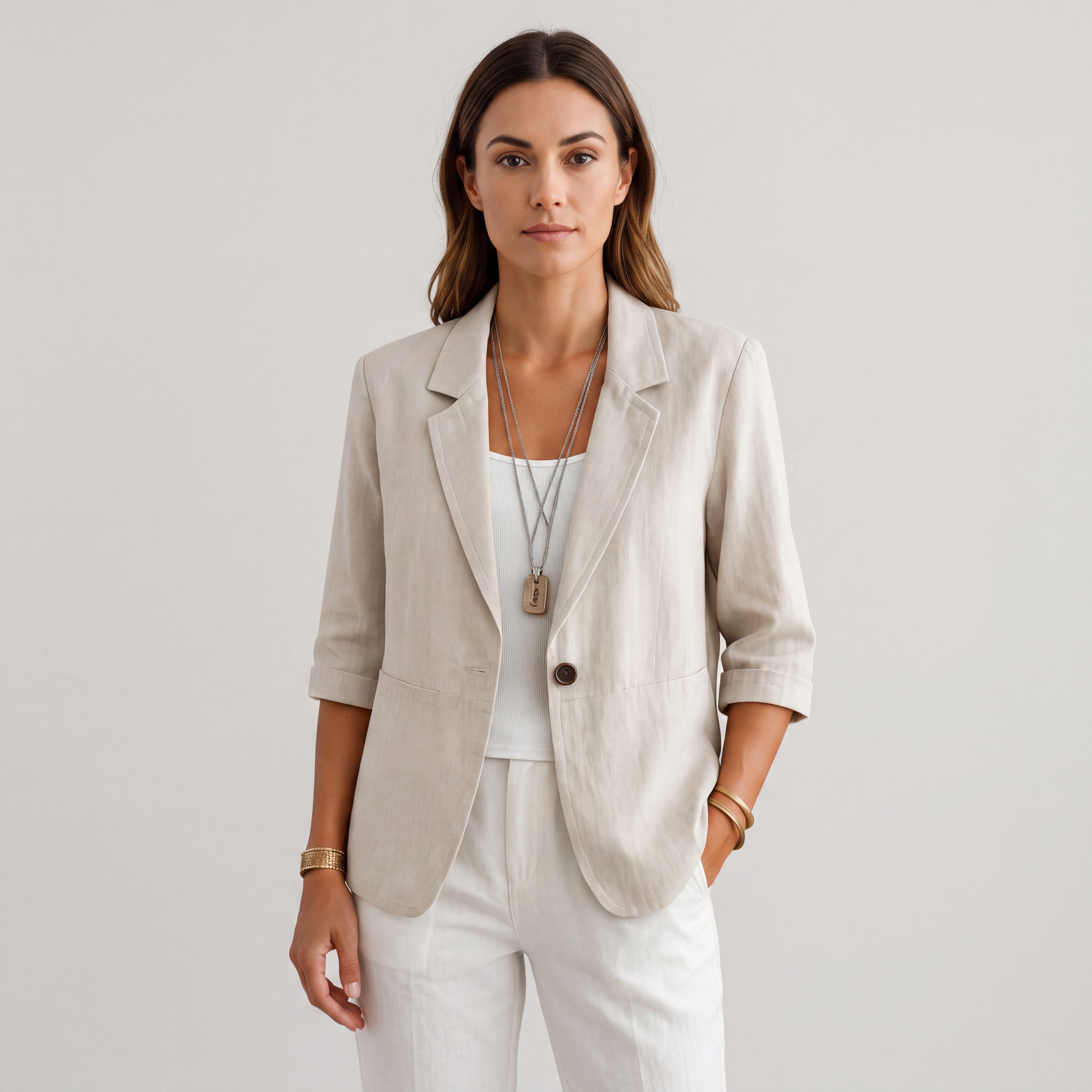 Women's Tailored Blazer, Relaxed Fit