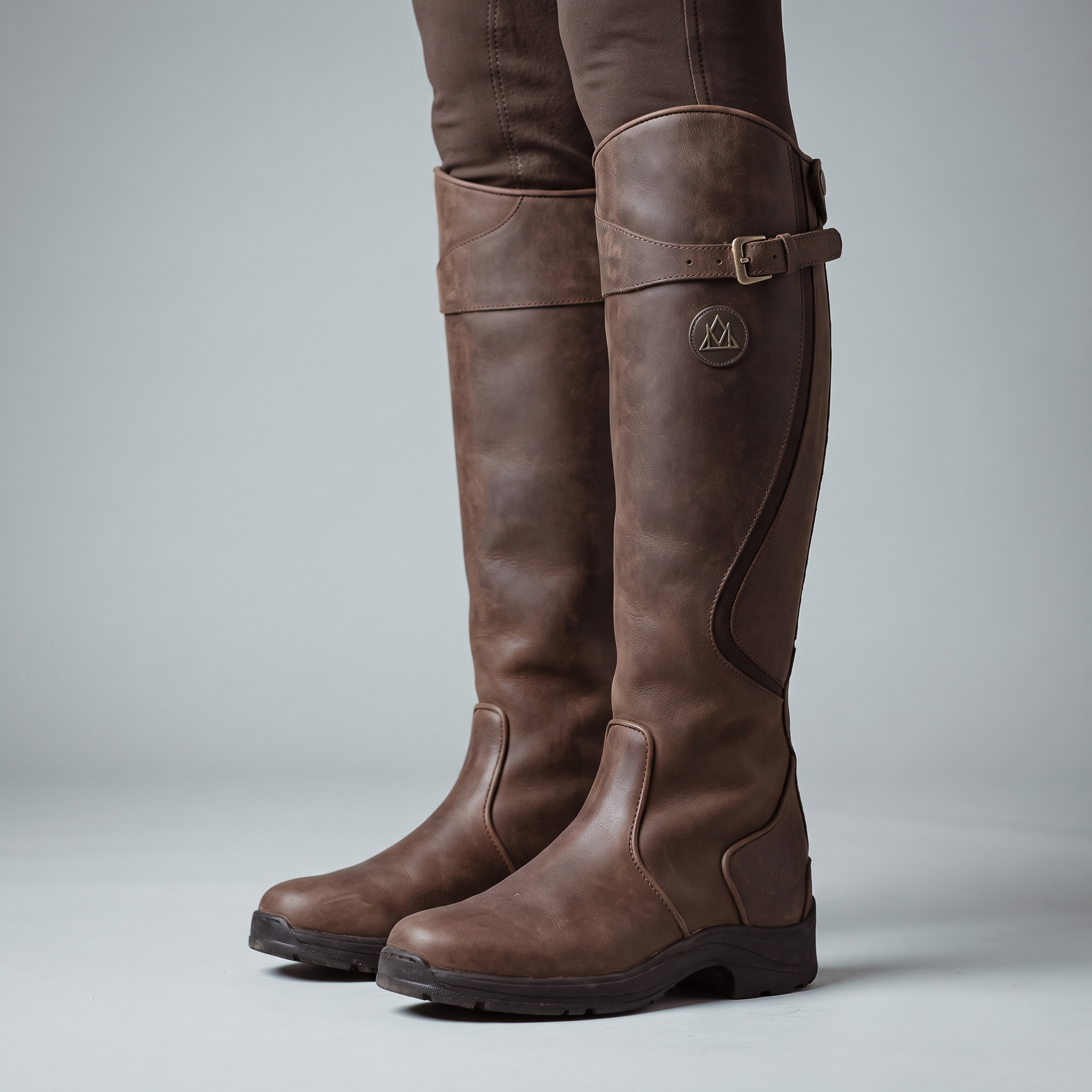 Women's High-Top Orthopedic Boots with Buckles