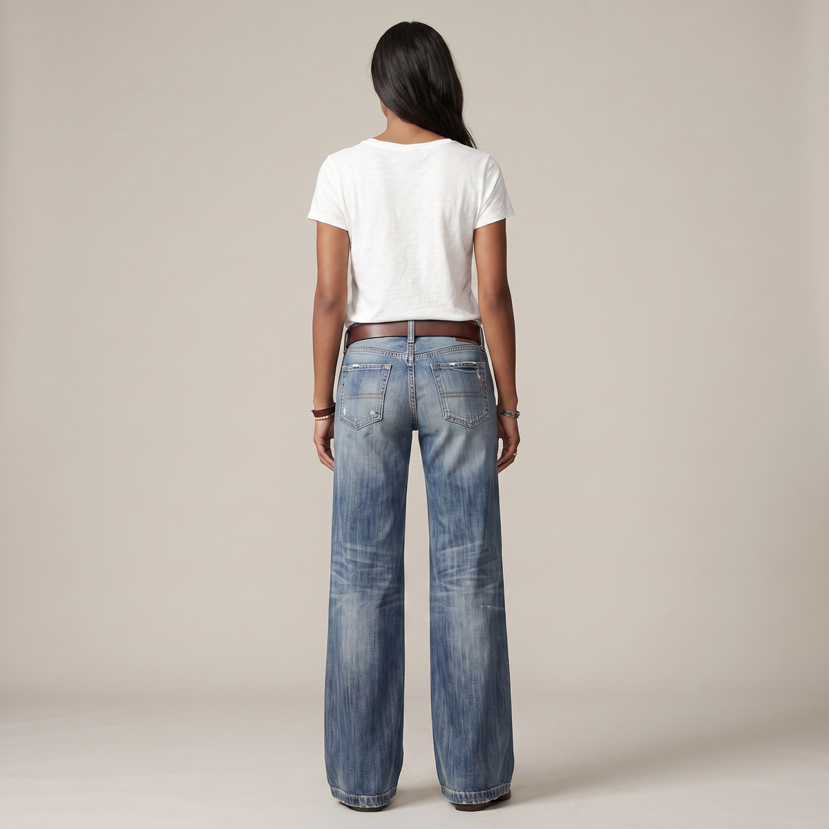 Baggy Jeans with Wide Leg and Comfortable Waist