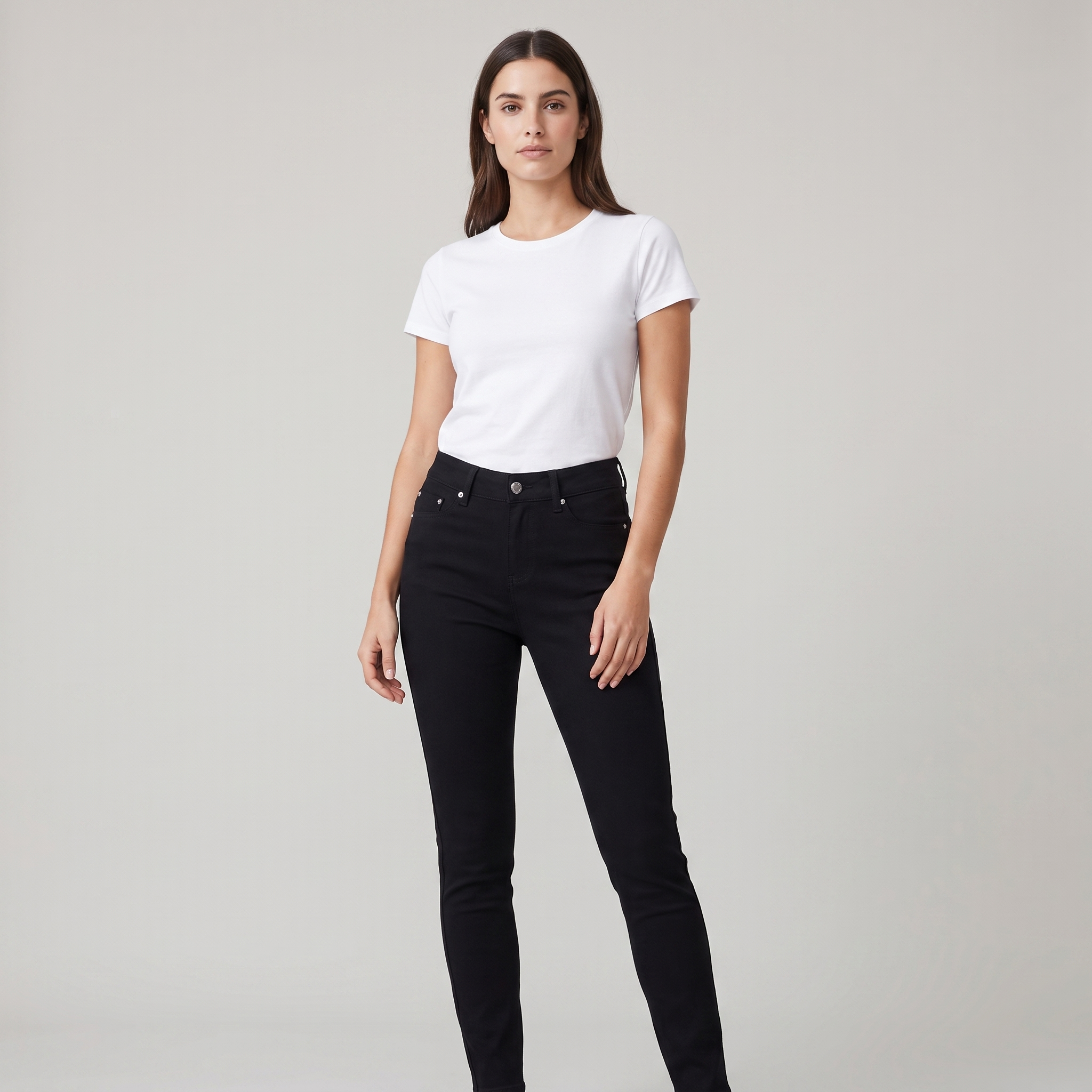 Comfortable High Waist Stretch Skinny Jeans