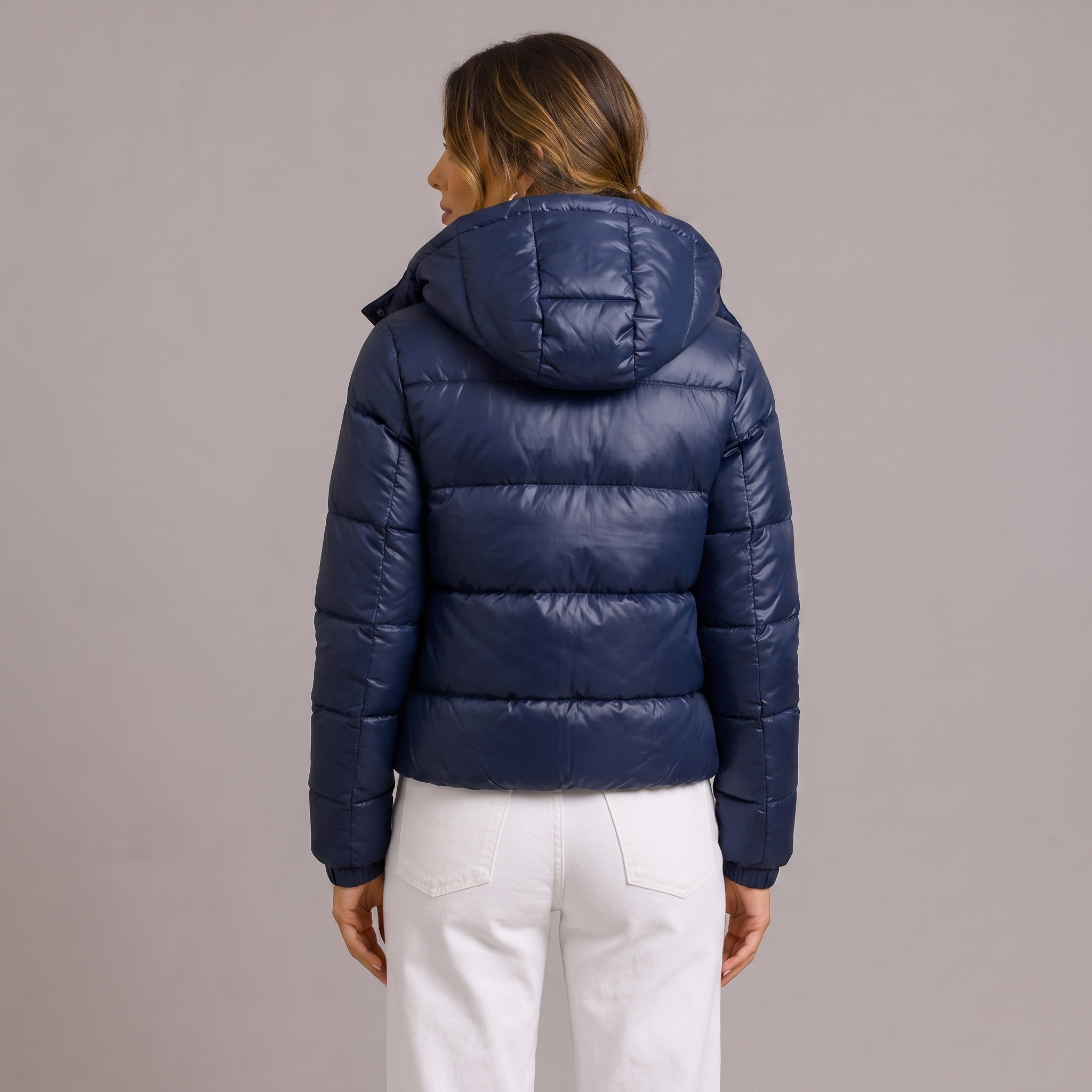 Puffer Jacket Women Ultra Lightweight Hooded Quilted