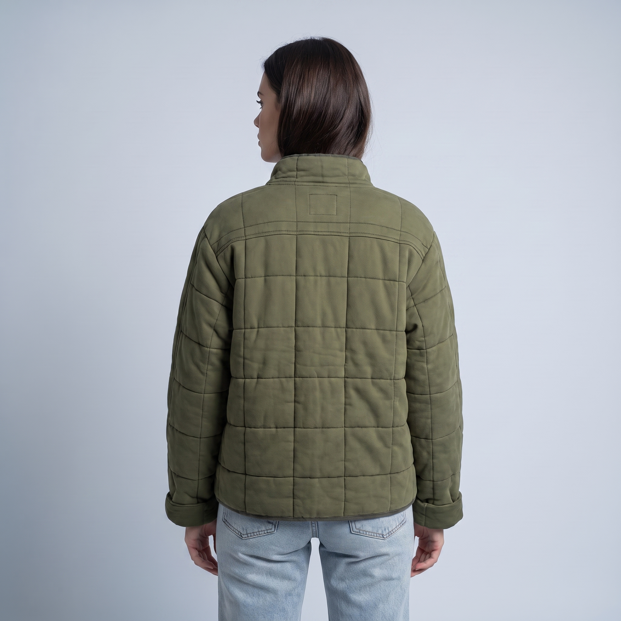 Puffer Jacket Women Quilted Oversize Casual Elegant