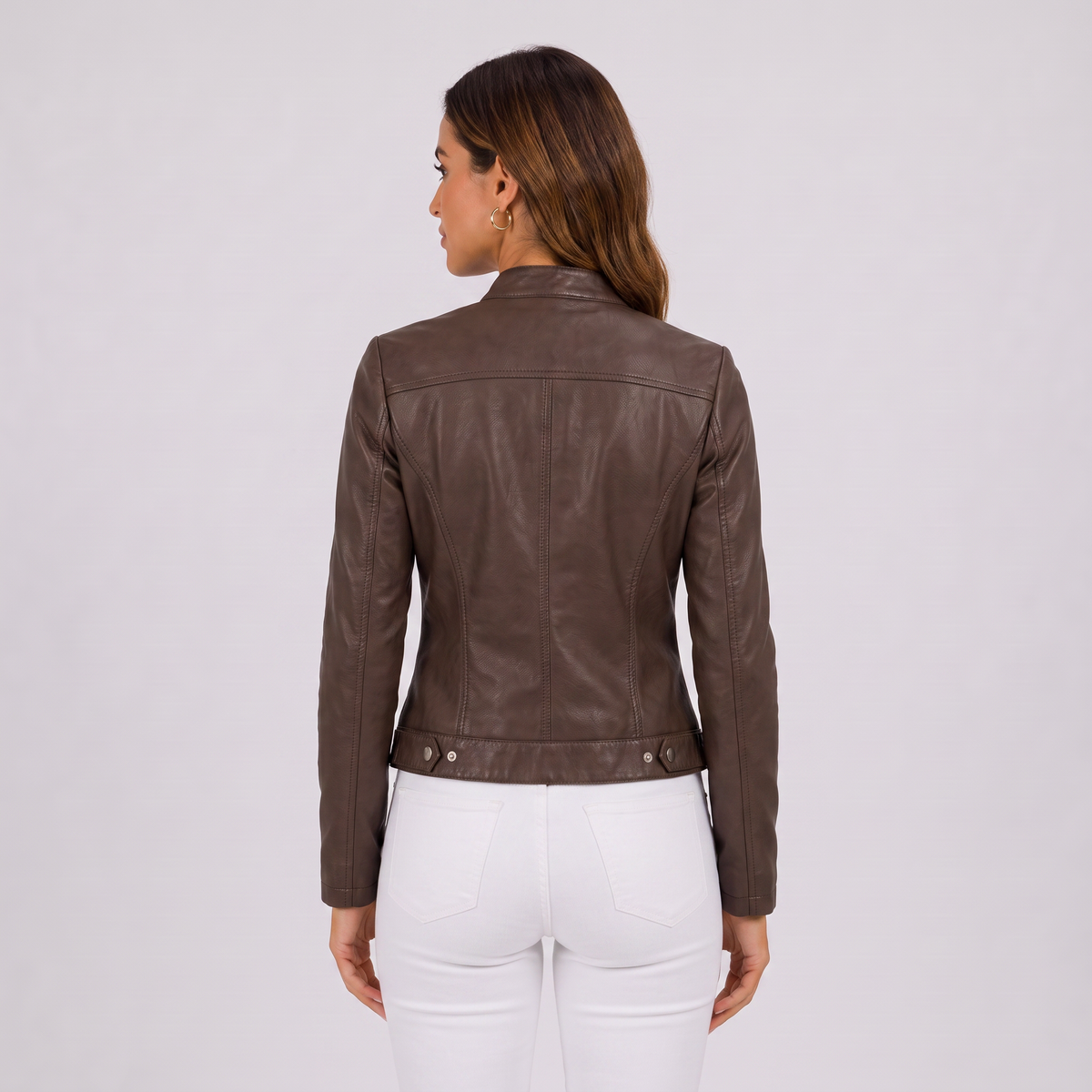 Women’s Classic-Fit Leather Jacket