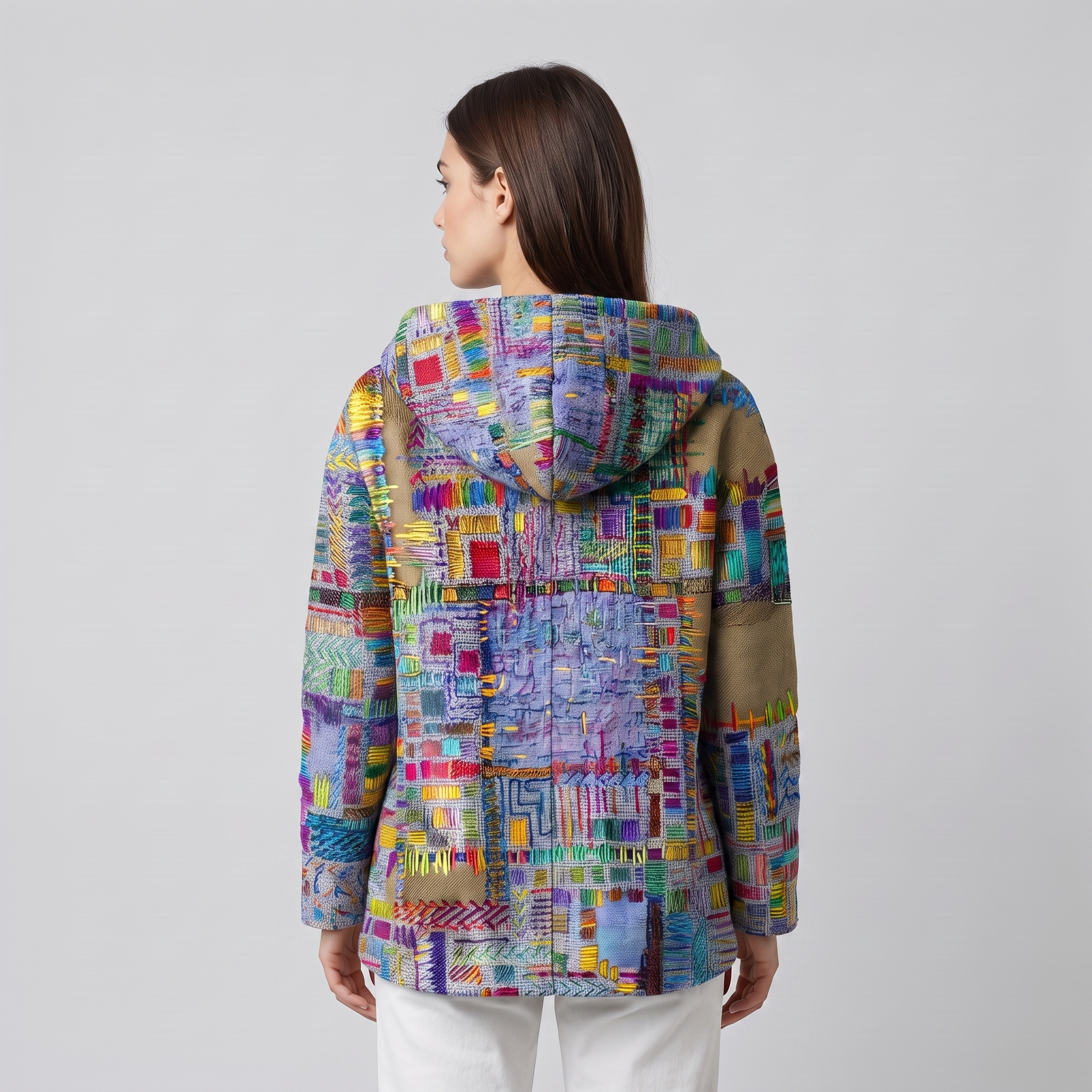 Elegant Women’s Hooded Button-Up Cardigan