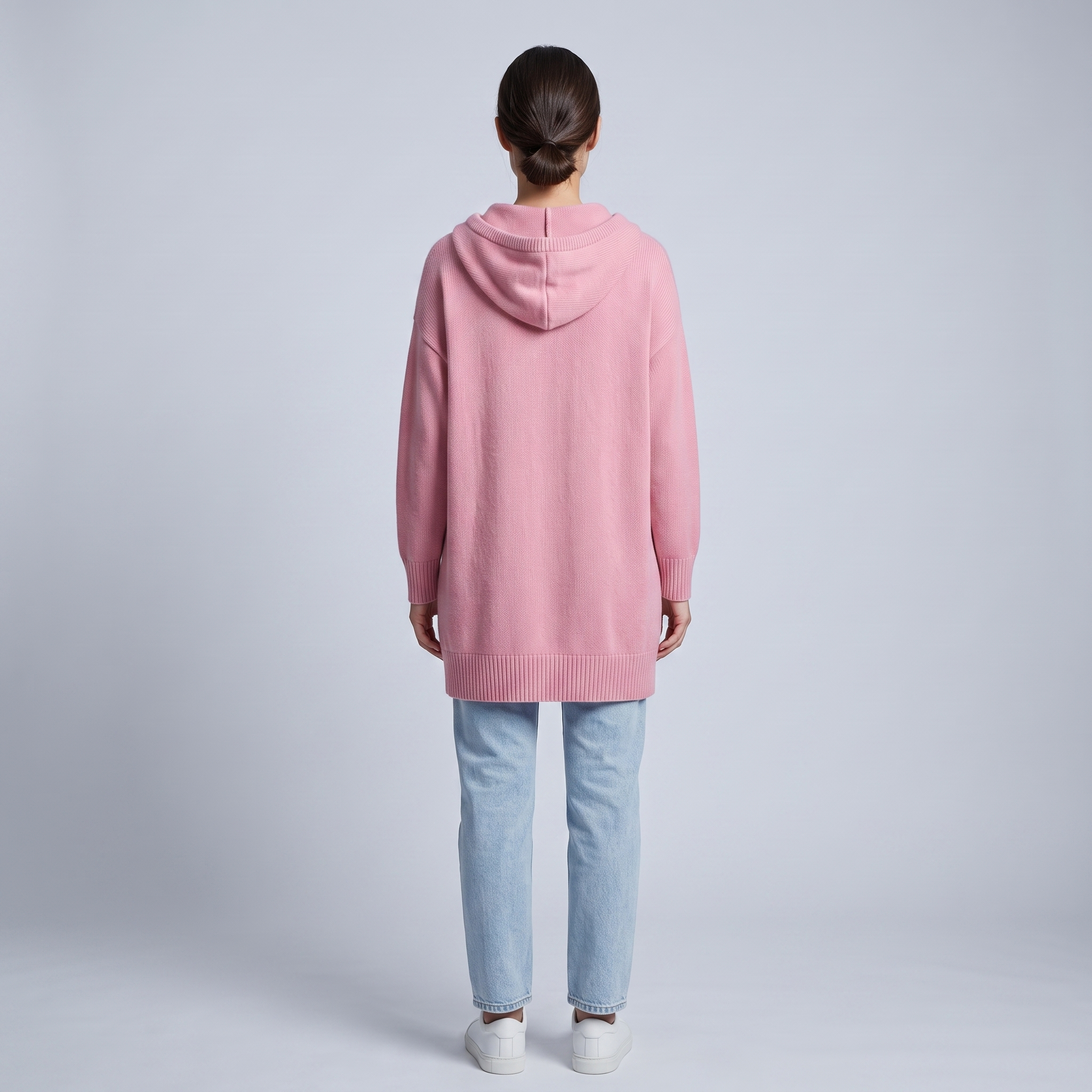 Women’s Hoodie with Hood and Buttoned Collar and Sleeves