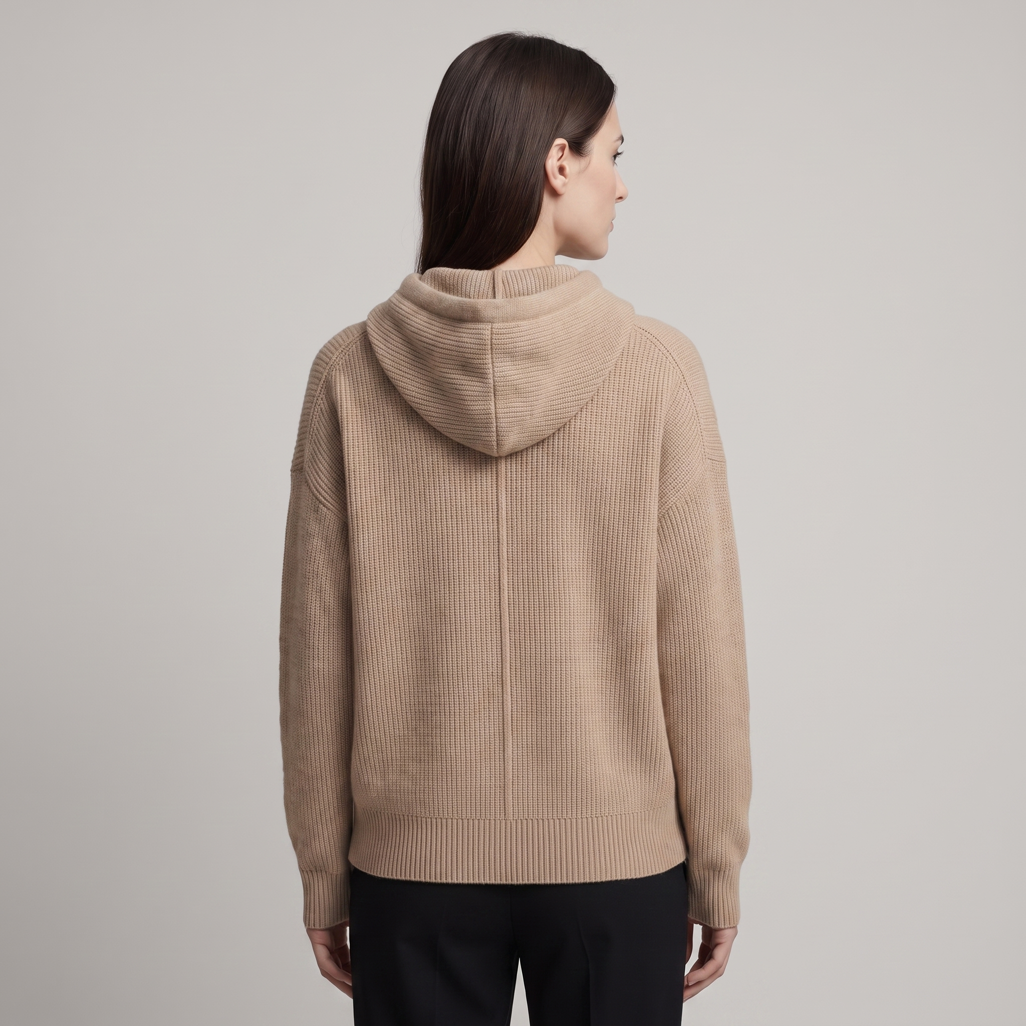 Women’s Merino Wool Hoodie with Hood – Relaxed Fit