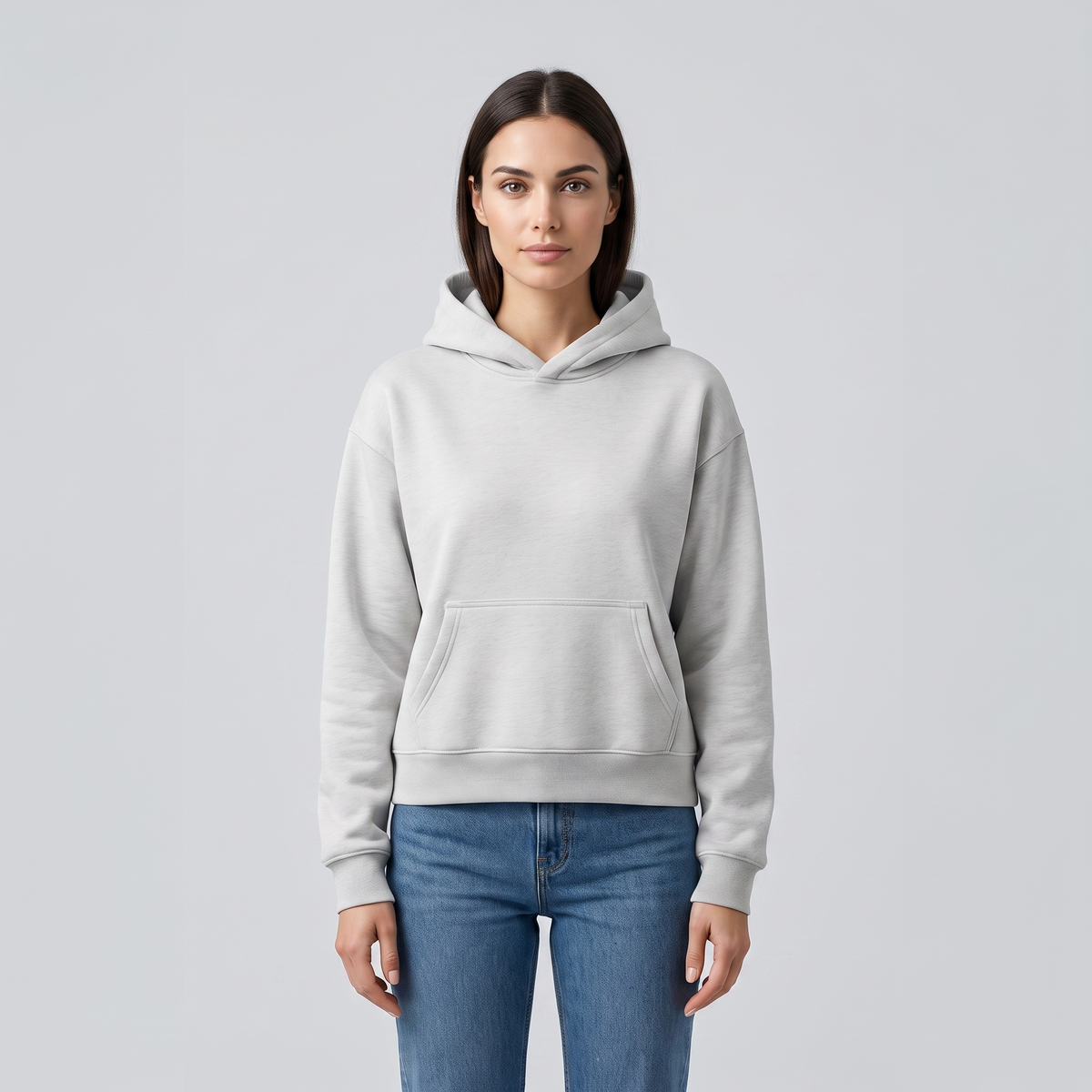 Women Heavyweight Cotton Hoodie, Relaxed Fit