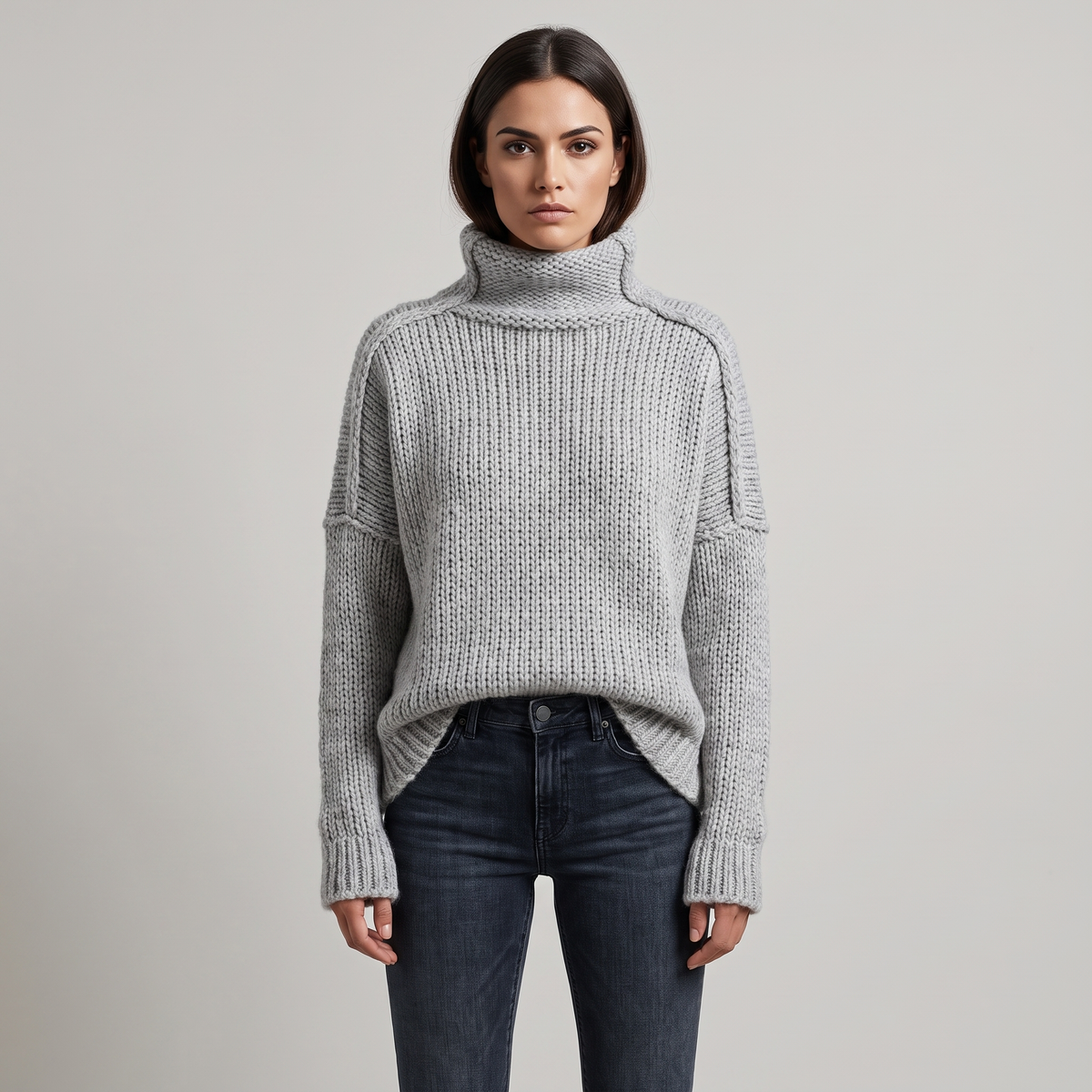 Women’s Relaxed-Fit Turtleneck Sweater