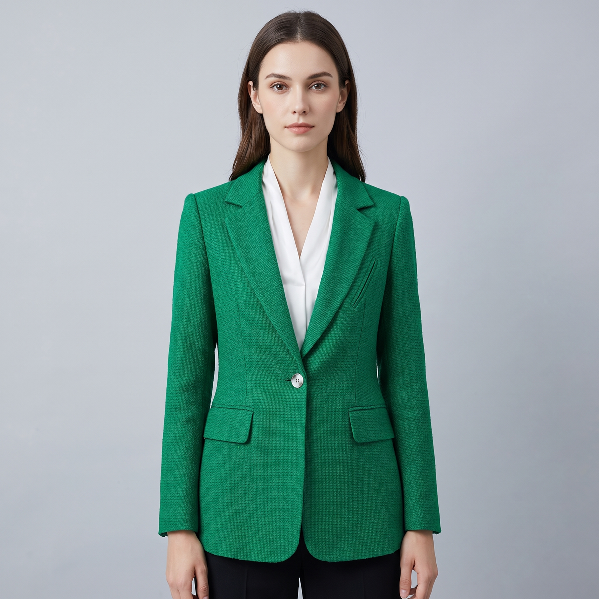 Elegant Fitted Blazer with Functional Pockets