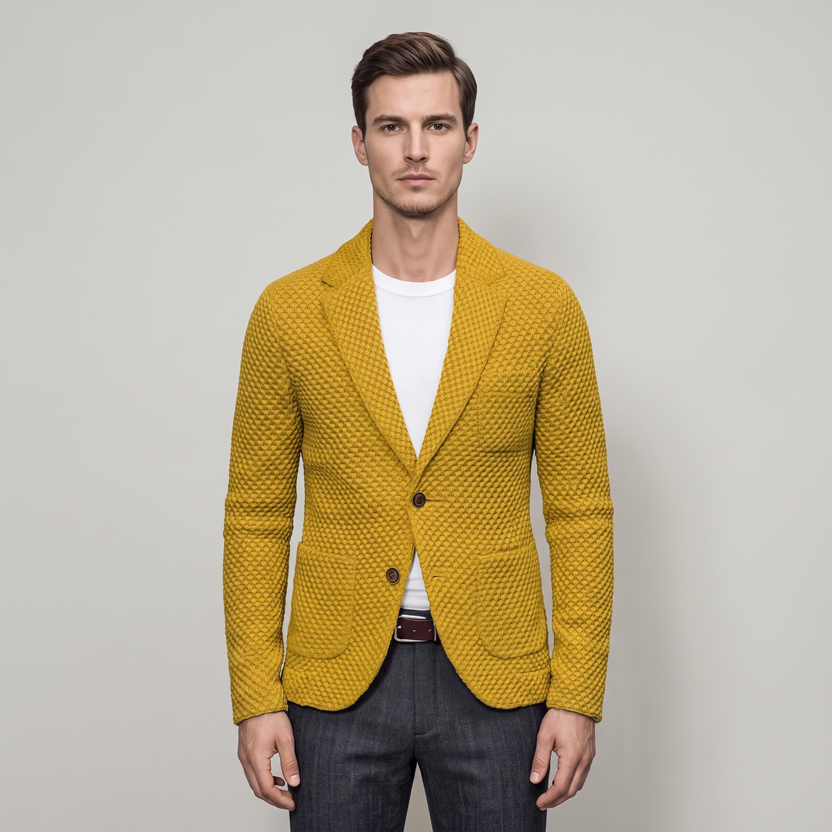 Men’s Tailored Blazer in Cotton and Polyester