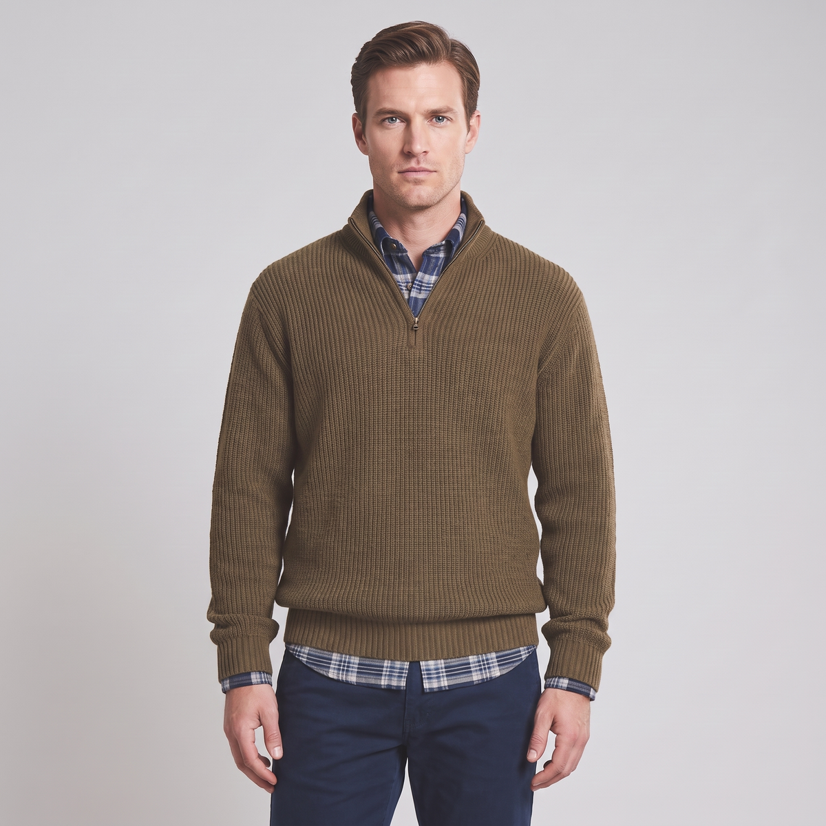Men’s Relaxed Fit Quarter Zip Sweater