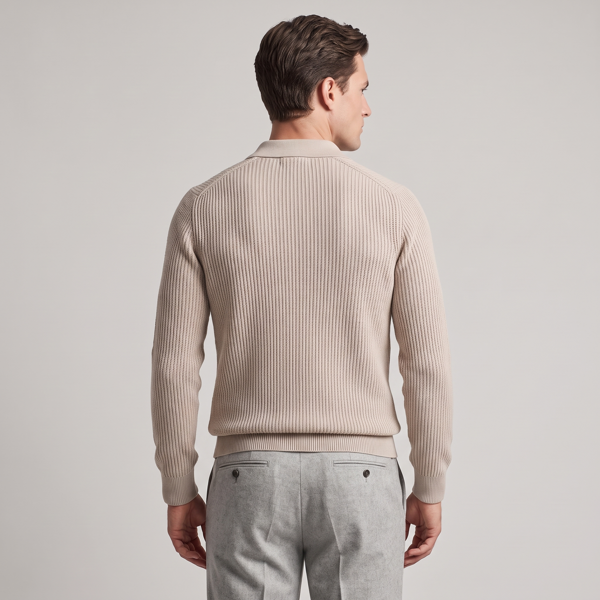 Men’s Jacquard Quarter Zip Sweater