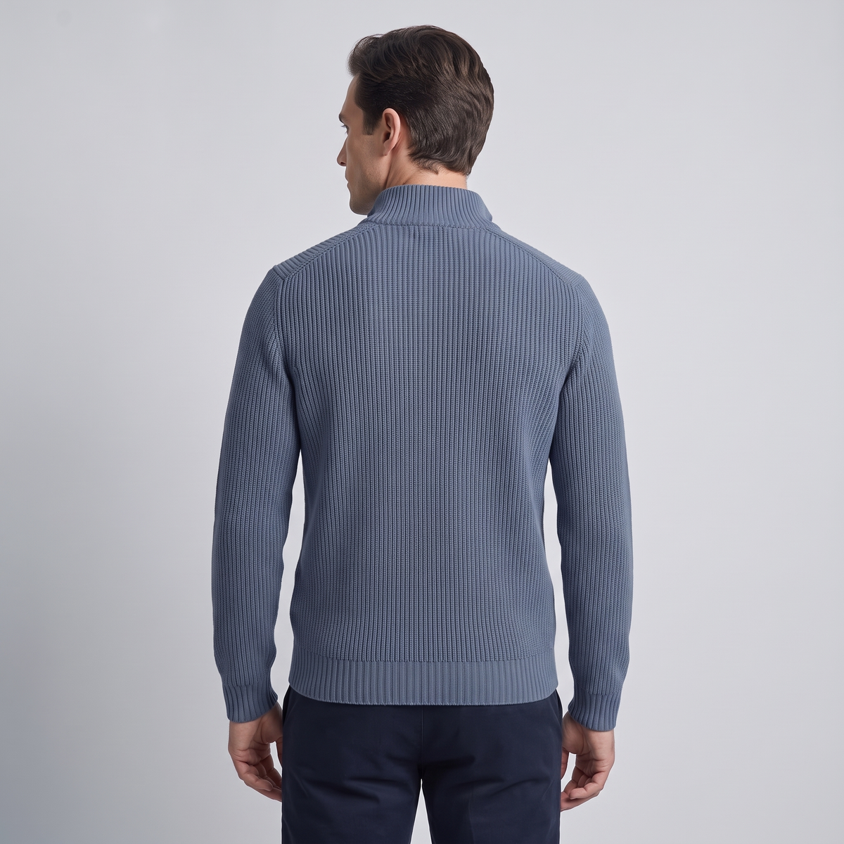 Men’s Ribbed Quarter Zip Sweater