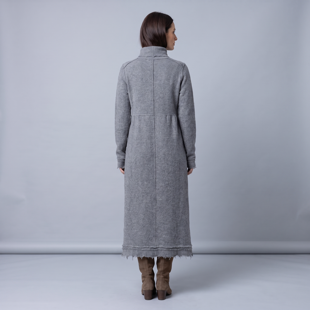 Relaxed Fit Maxi Sweater Dress with Pockets