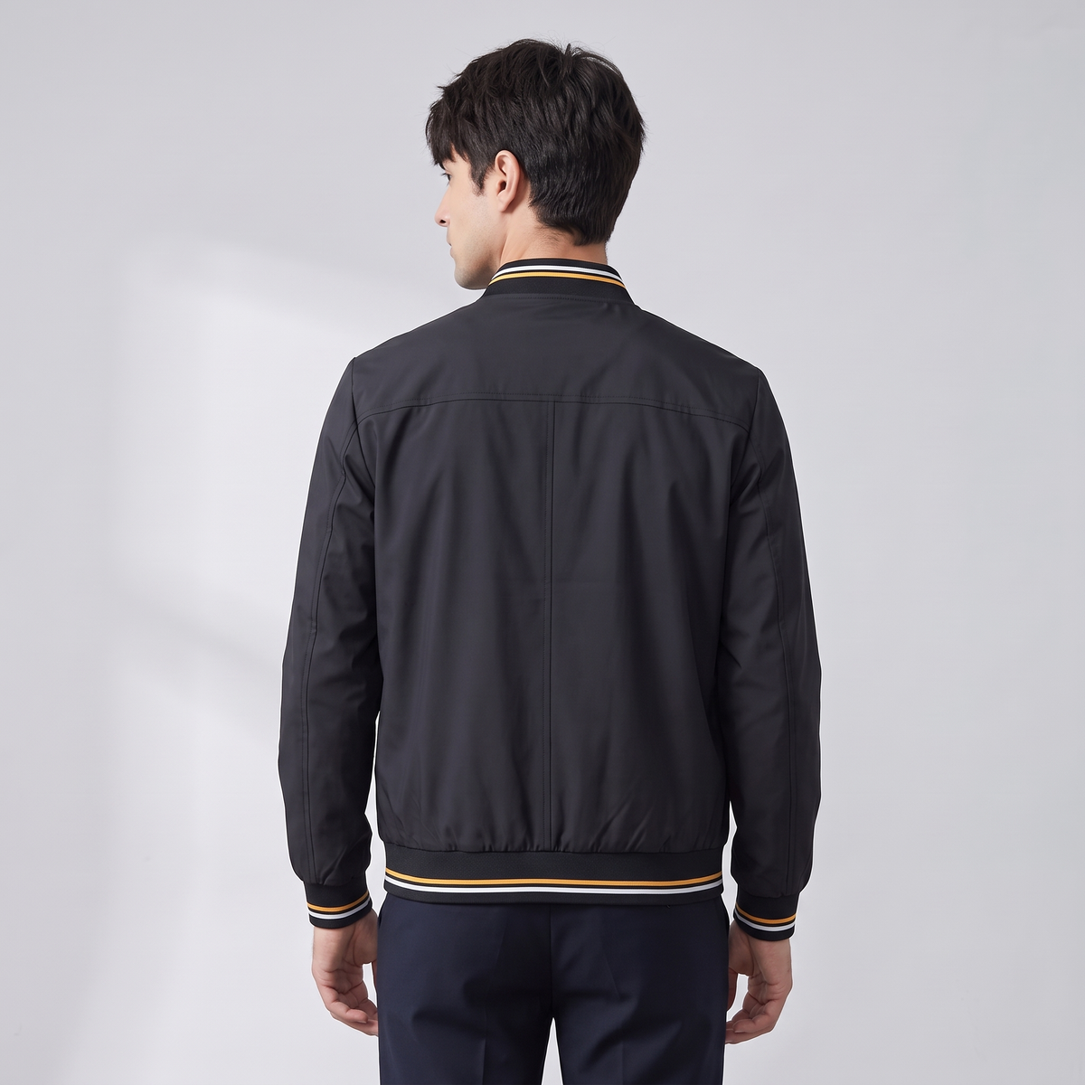 Men’s Streetwear Bomber Jacket in Delavé Canvas, Relaxed Fit