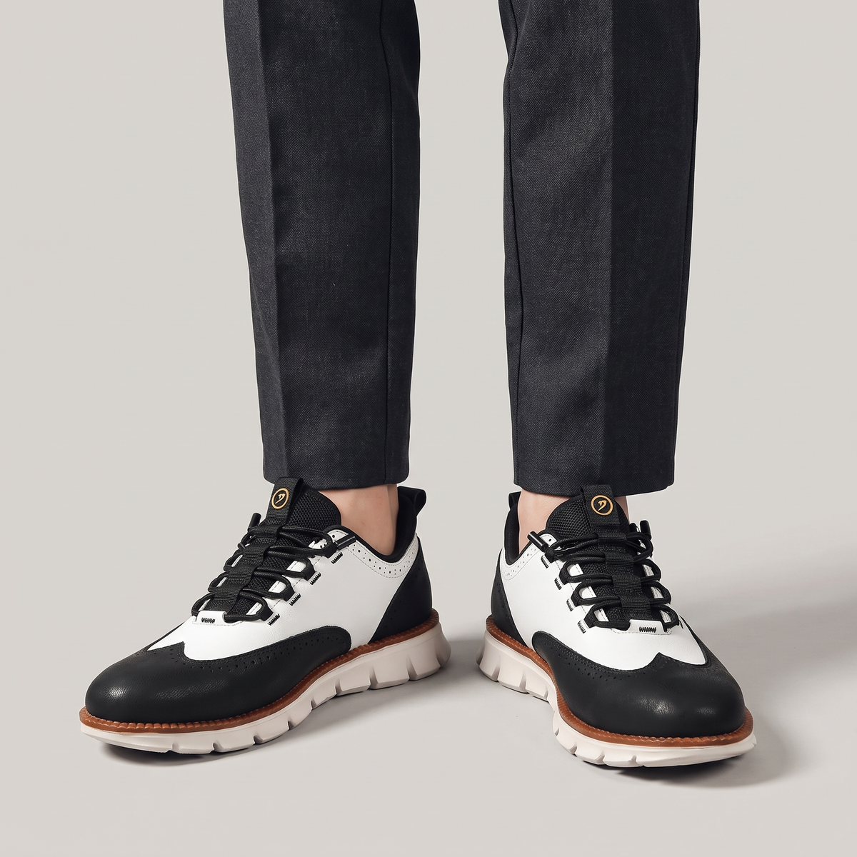 Sneakers in Premium Leather with Orthopaedic Insole and Cushioned Sole