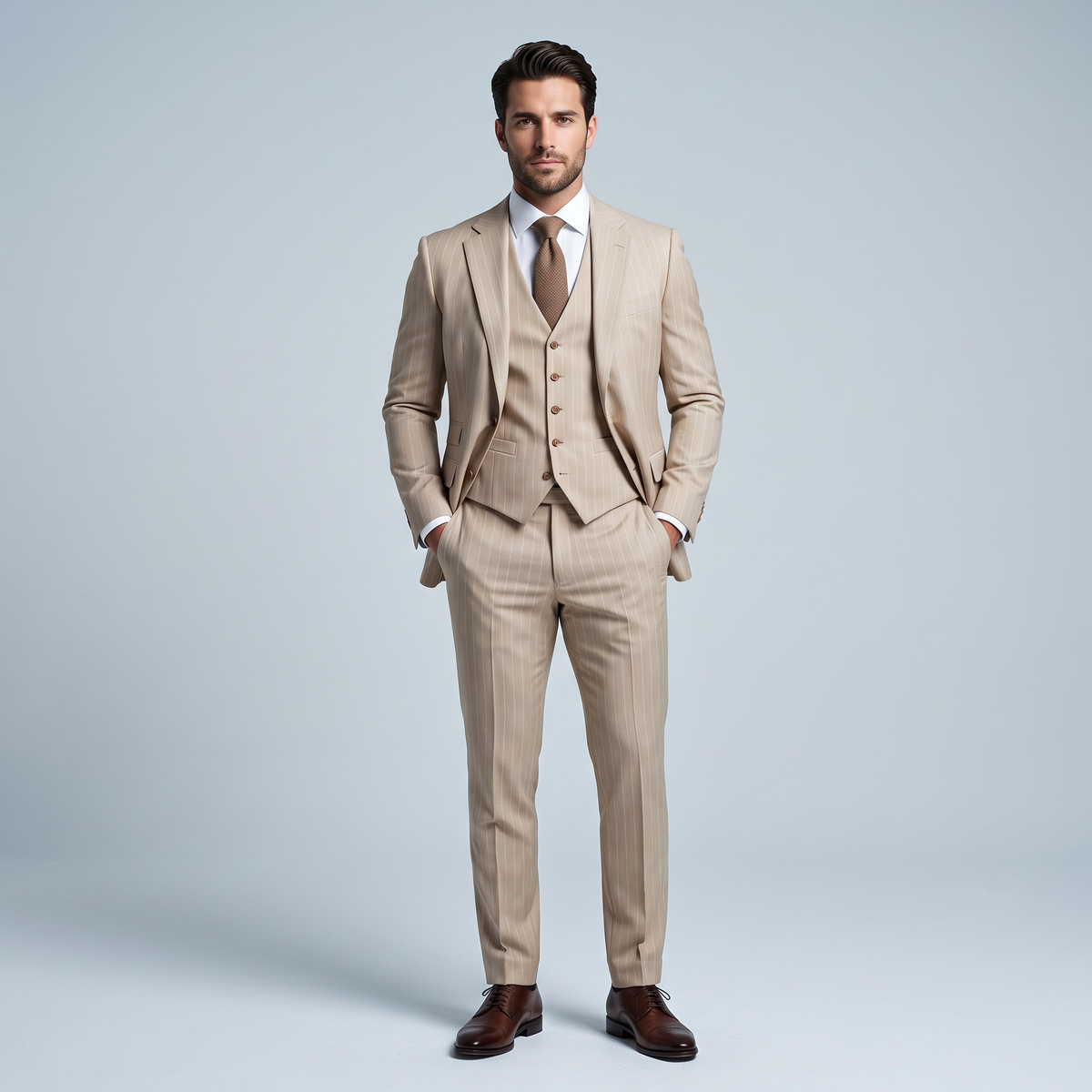 Men's Suit 3-Piece Set Formal Tailored