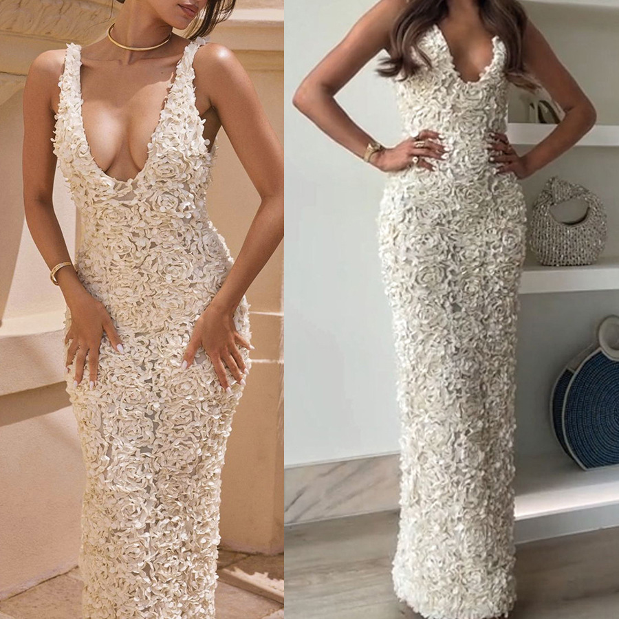 Elegant Lace Sheath Midi Dress