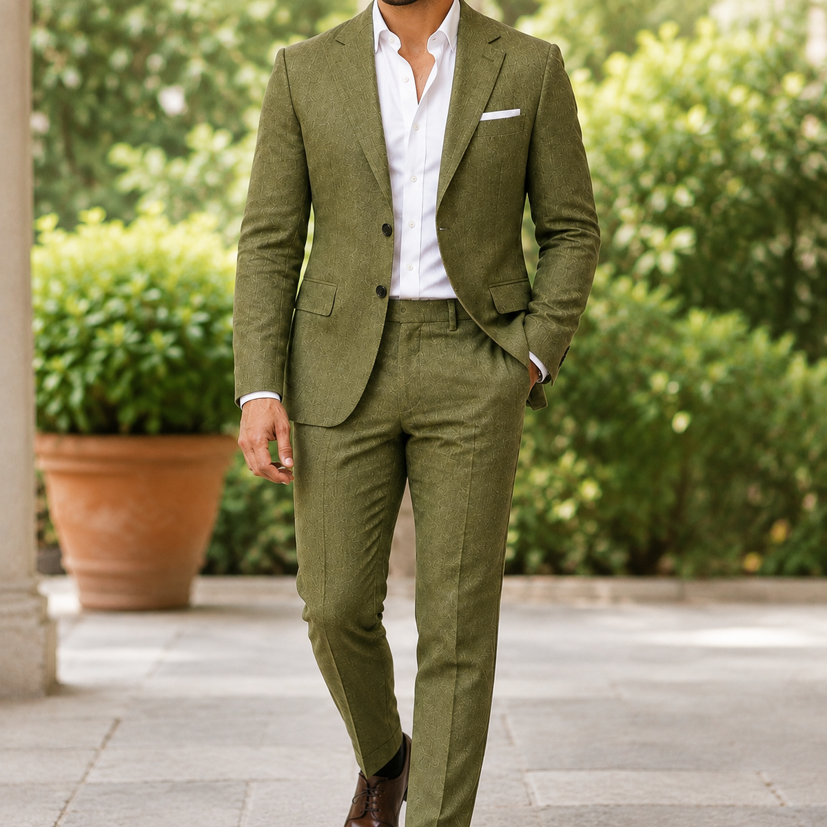Men's Suit 2-Piece Slim-Fit Formal Set