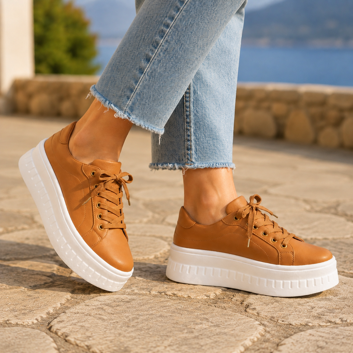 Women’s Orthopedic Platform Sneakers with Platform Soles