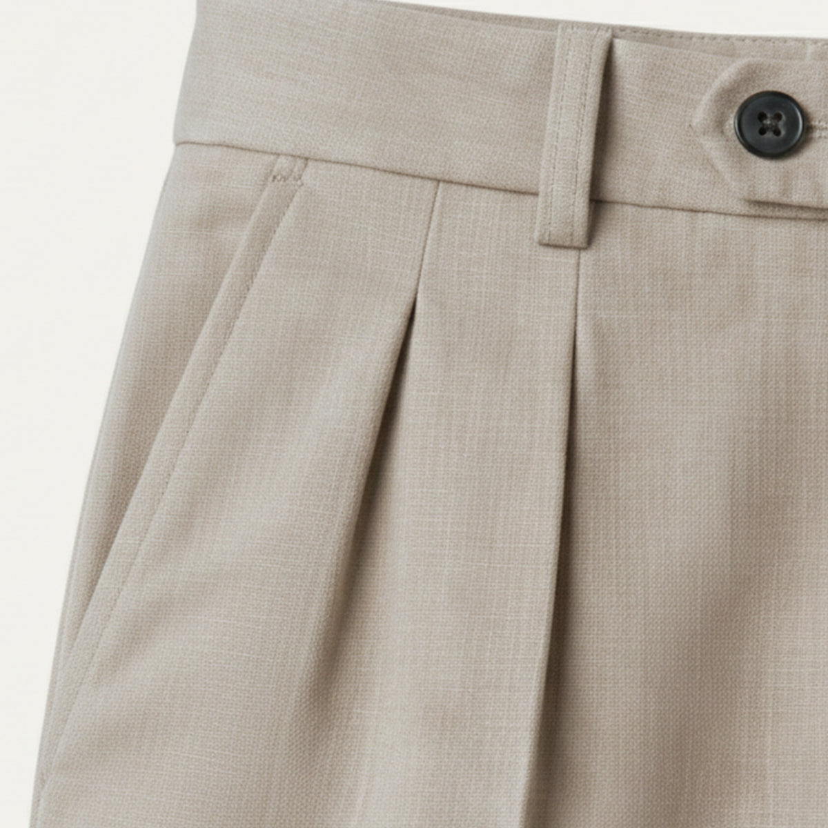 Linen Pants with Elastic Waist and Straight Legs