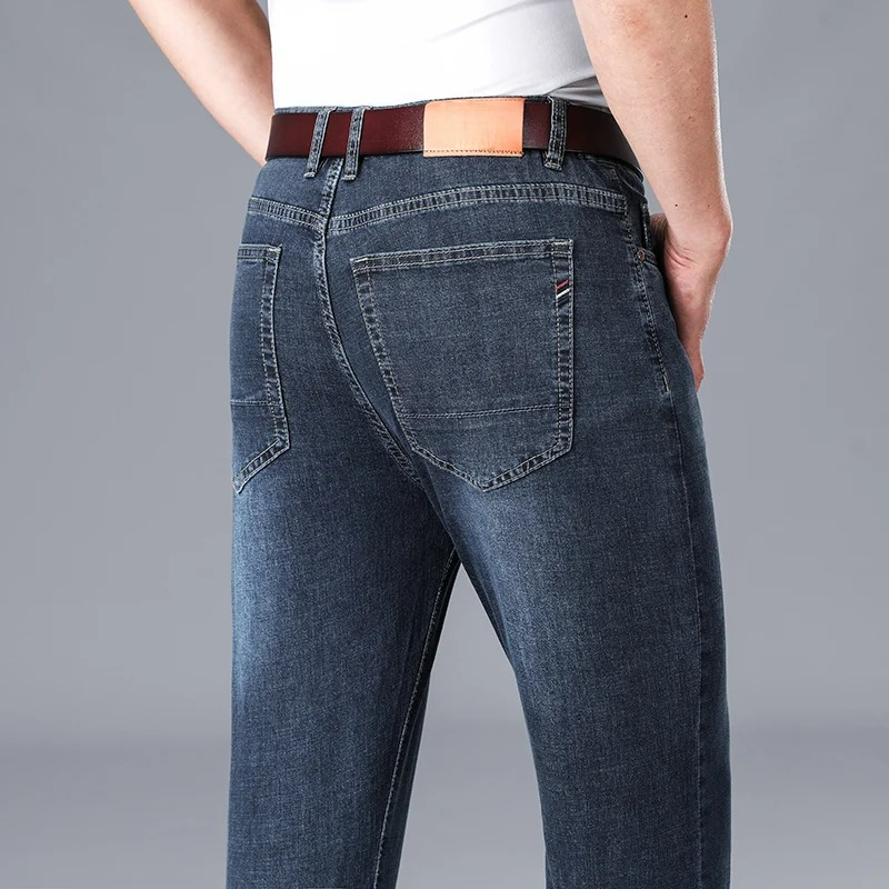 Men's Slim-Fit Jeans in Stretch Dark Denim