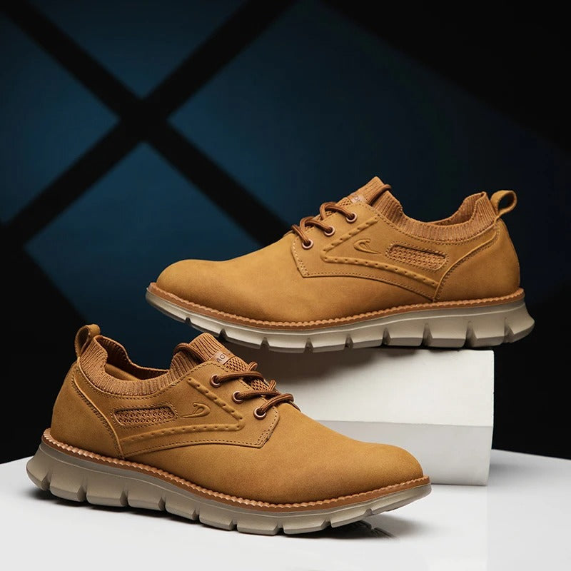 Sneakers Classic Golf Shoes Without Spikes with Padded Insole and Comfortable Collar