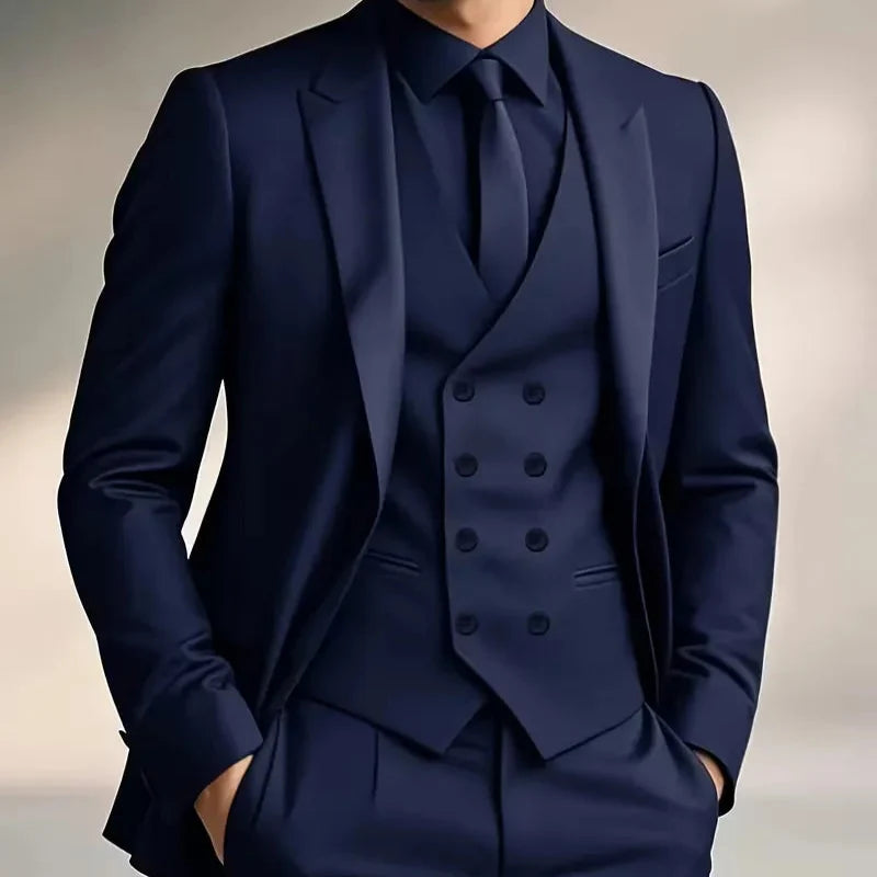 Men's Suit 3-Piece Double-Breasted Vest
