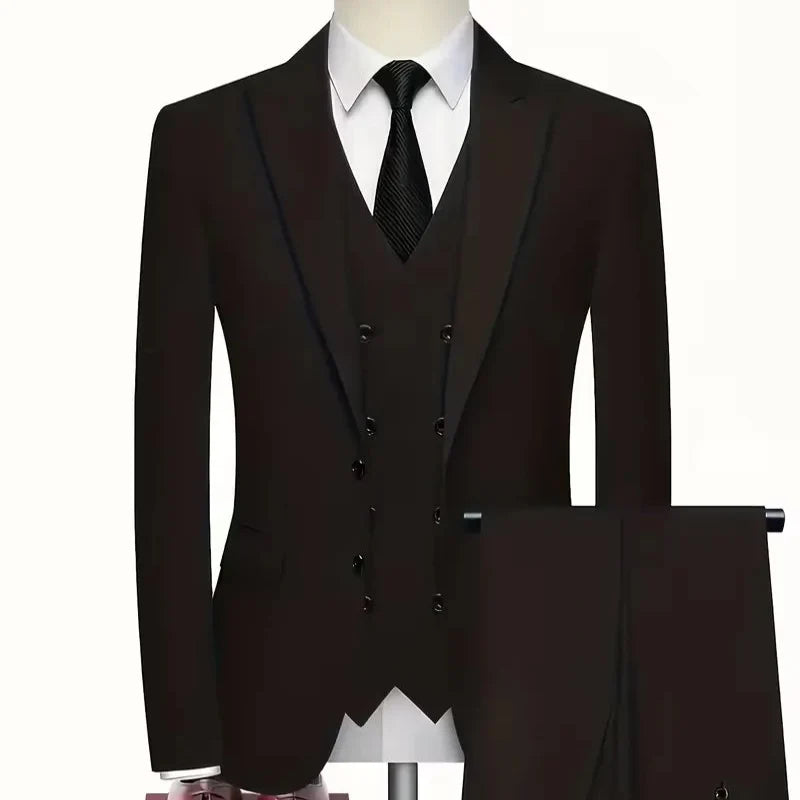 Men's Suit 3-Piece Double-Breasted Vest